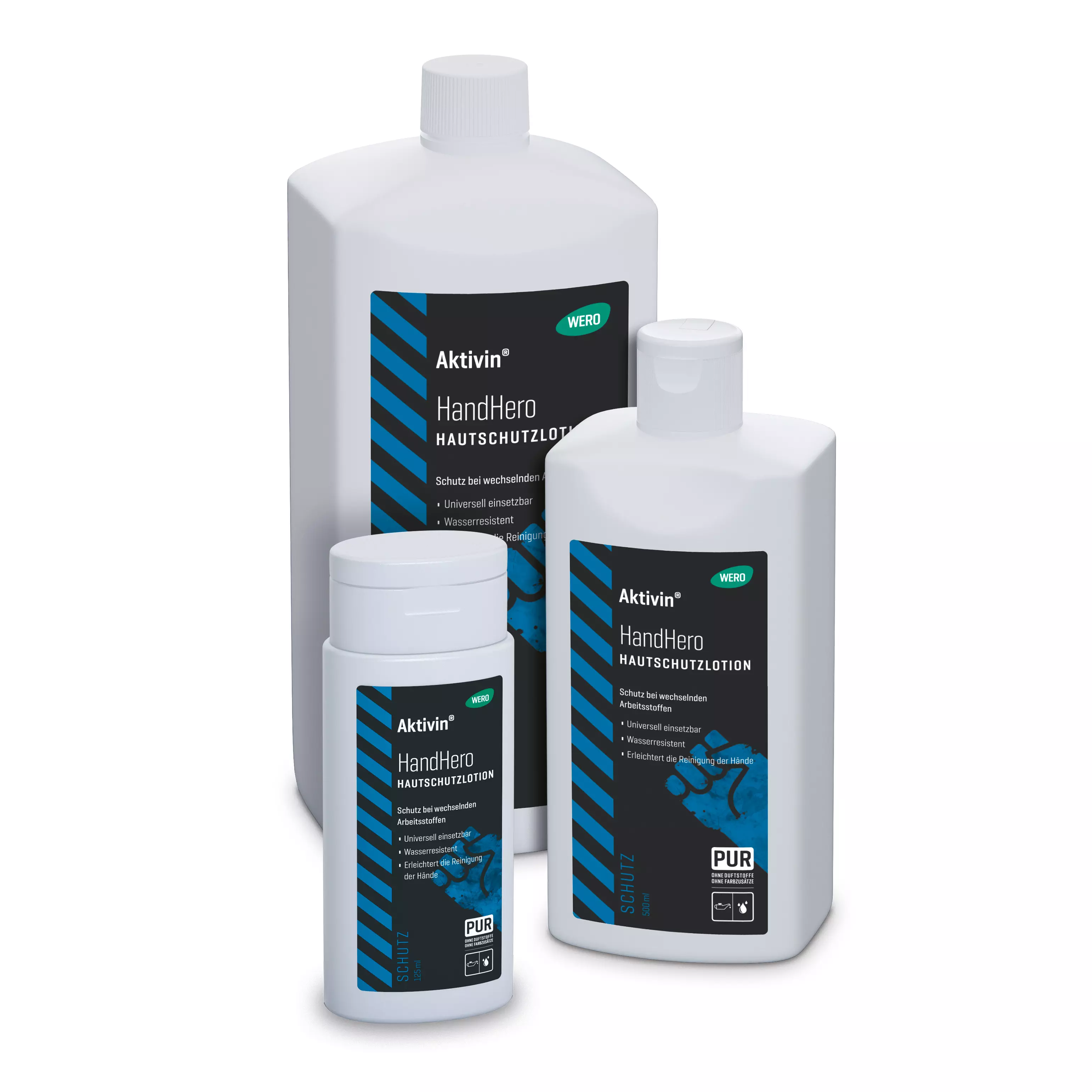 Skin protection lotion Aktivin® HandHero - Euro bottle, 1,000 ml
