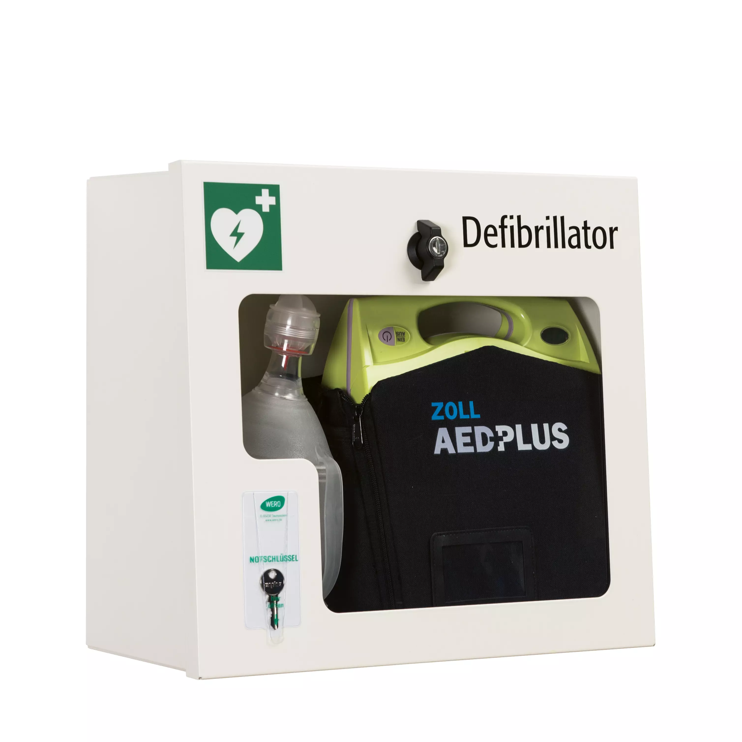 AED wall cabinet, empty - without alarm function