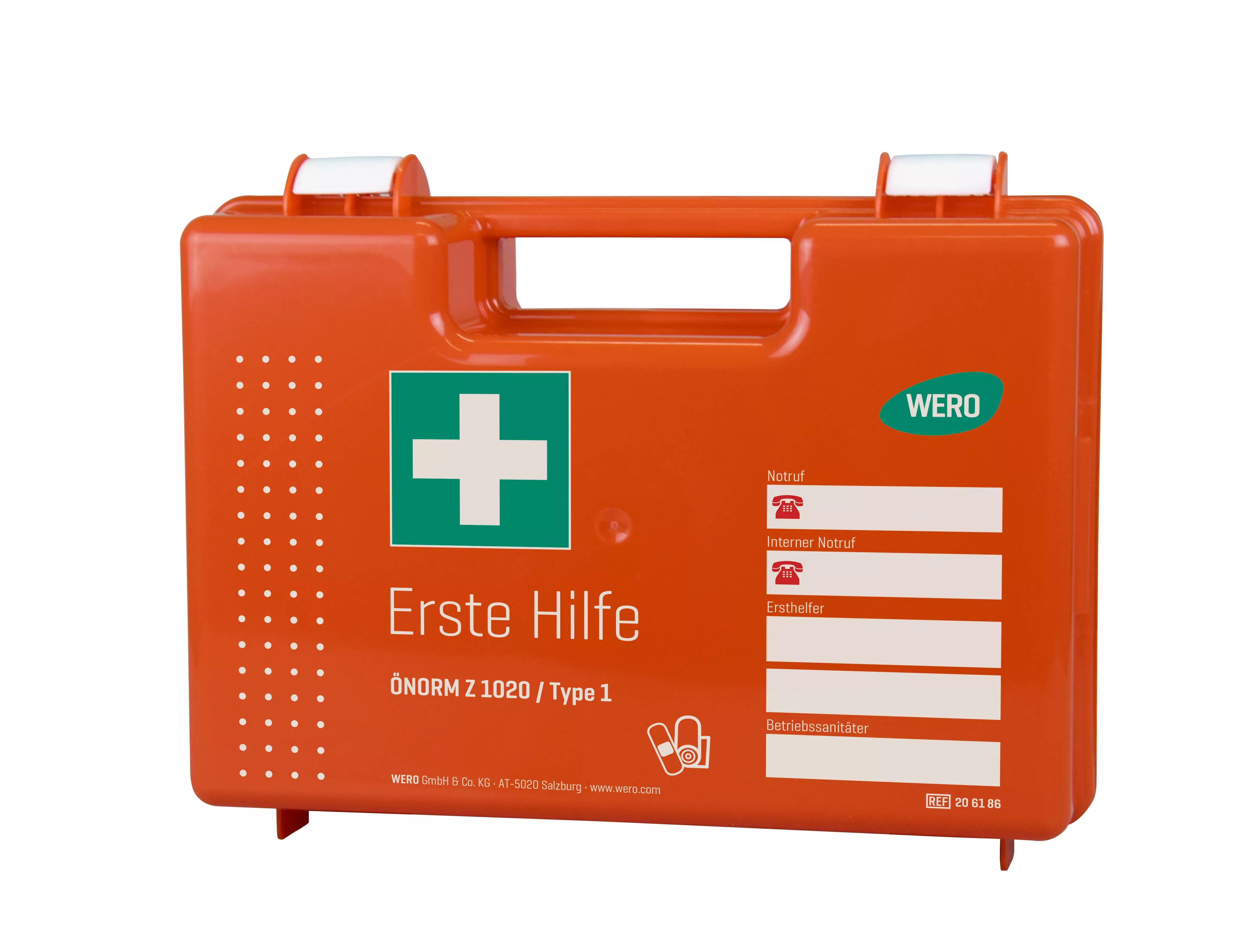 Erste Hilfe Koffer mit WERO Basis Füllung ÖNORM Z 1020 Typ 1