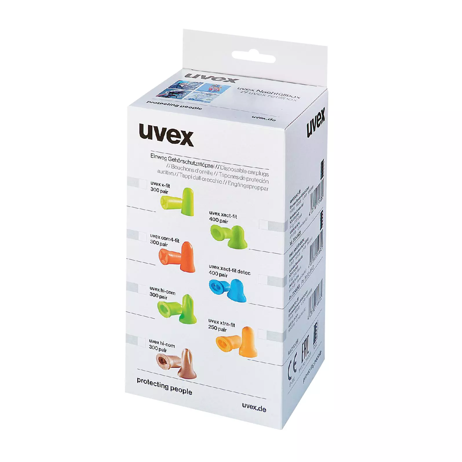 Nachfüllpackung uvex x-fit Gehörschutzstöpsel, Gr. M, 300 Paar