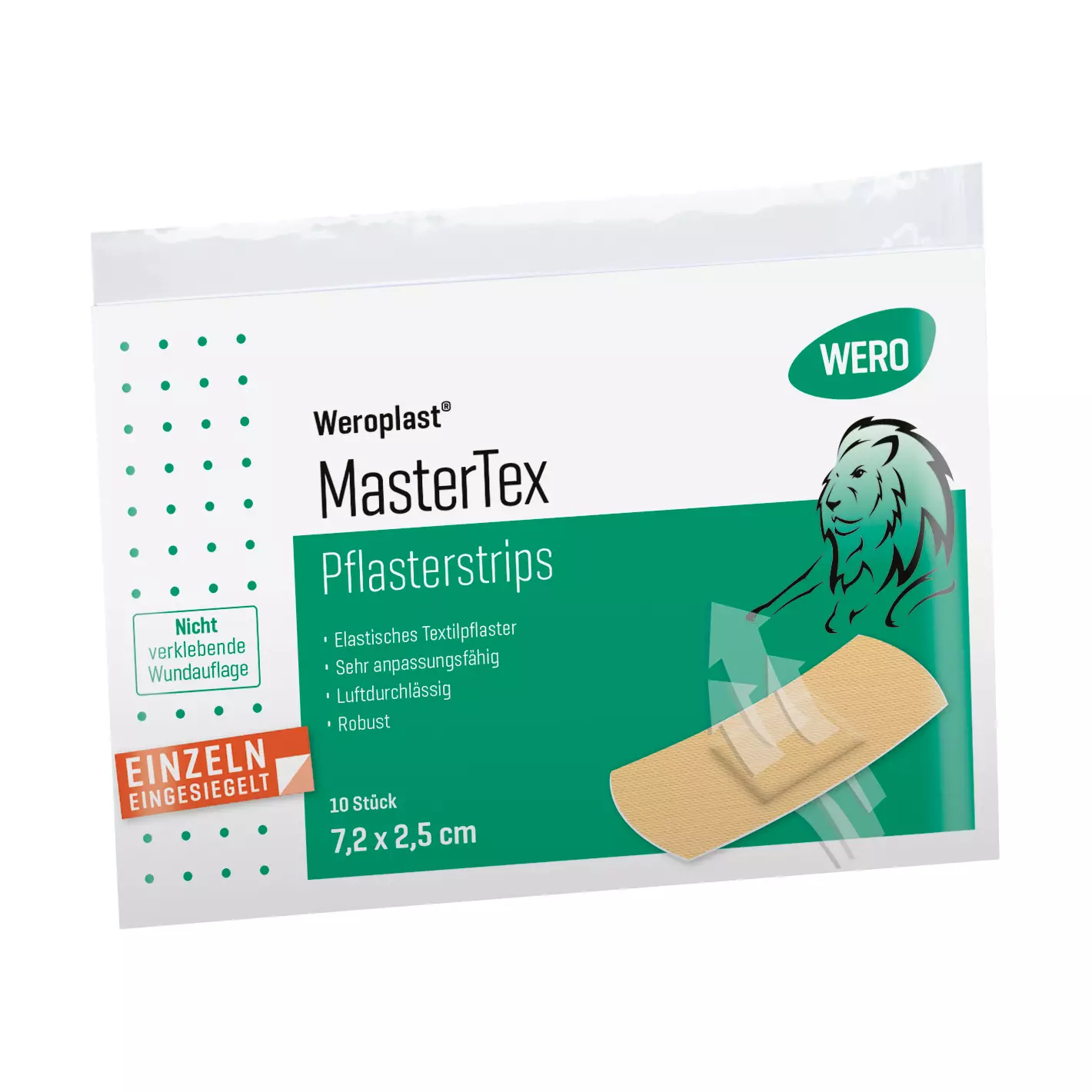 Pflasterstrips Weroplast® MasterTex - 2,5 cm, 10 Stk