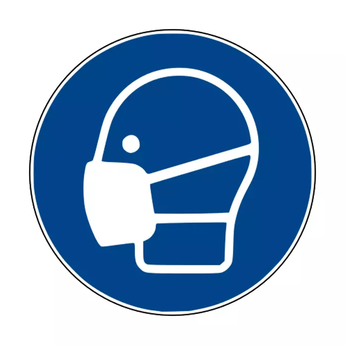 Gebotszeichen: Maske benutzen - PVC