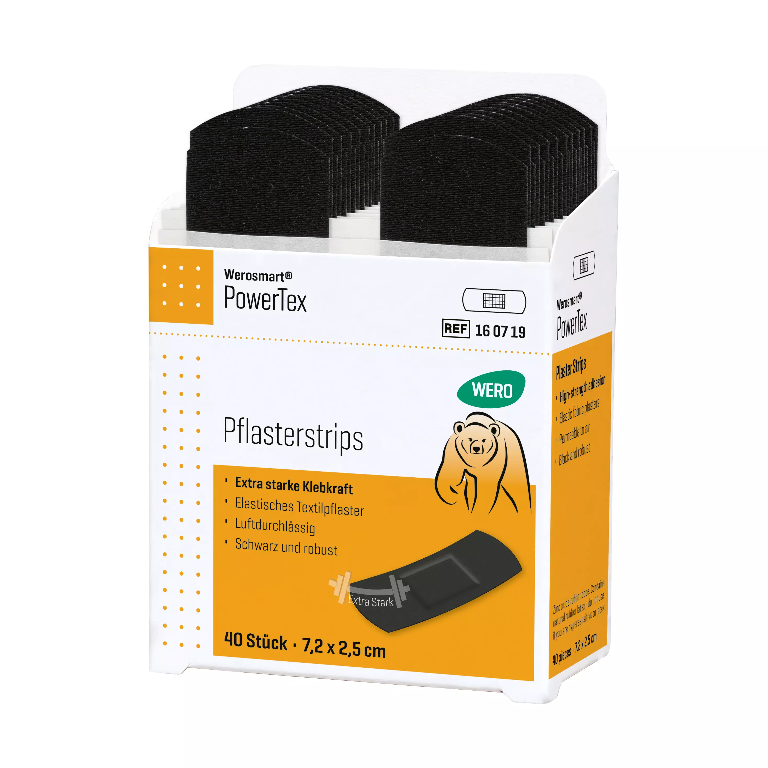 Werosmart® PowerTex plaster dispenser inserts Plaster strips - 7.2 cm, insert