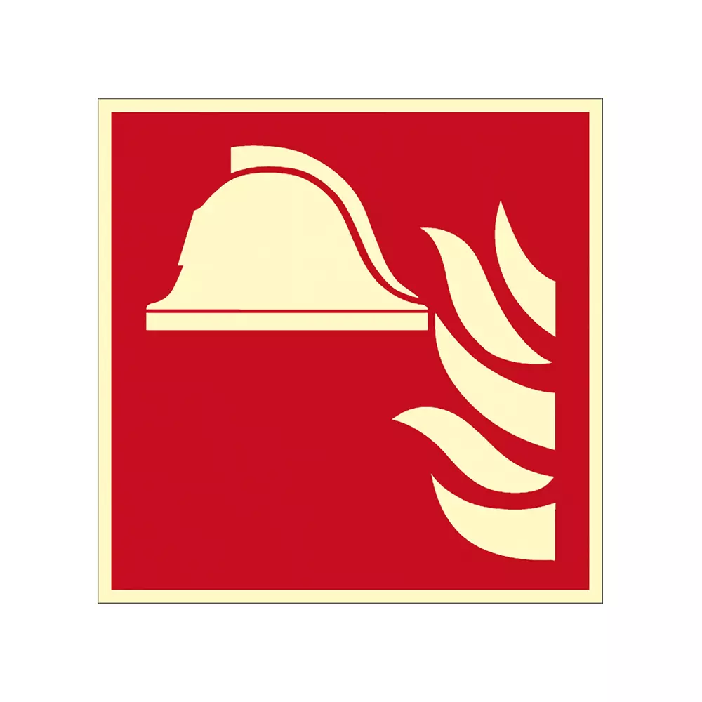 Brandschutzzeichen: Mittel und Geräte zur Brandbekämpfung