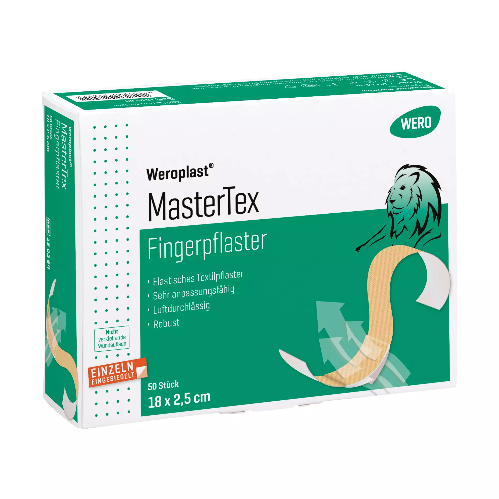 Fingerpflaster Weroplast® MasterTex - 2,5 cm, 50 Stk