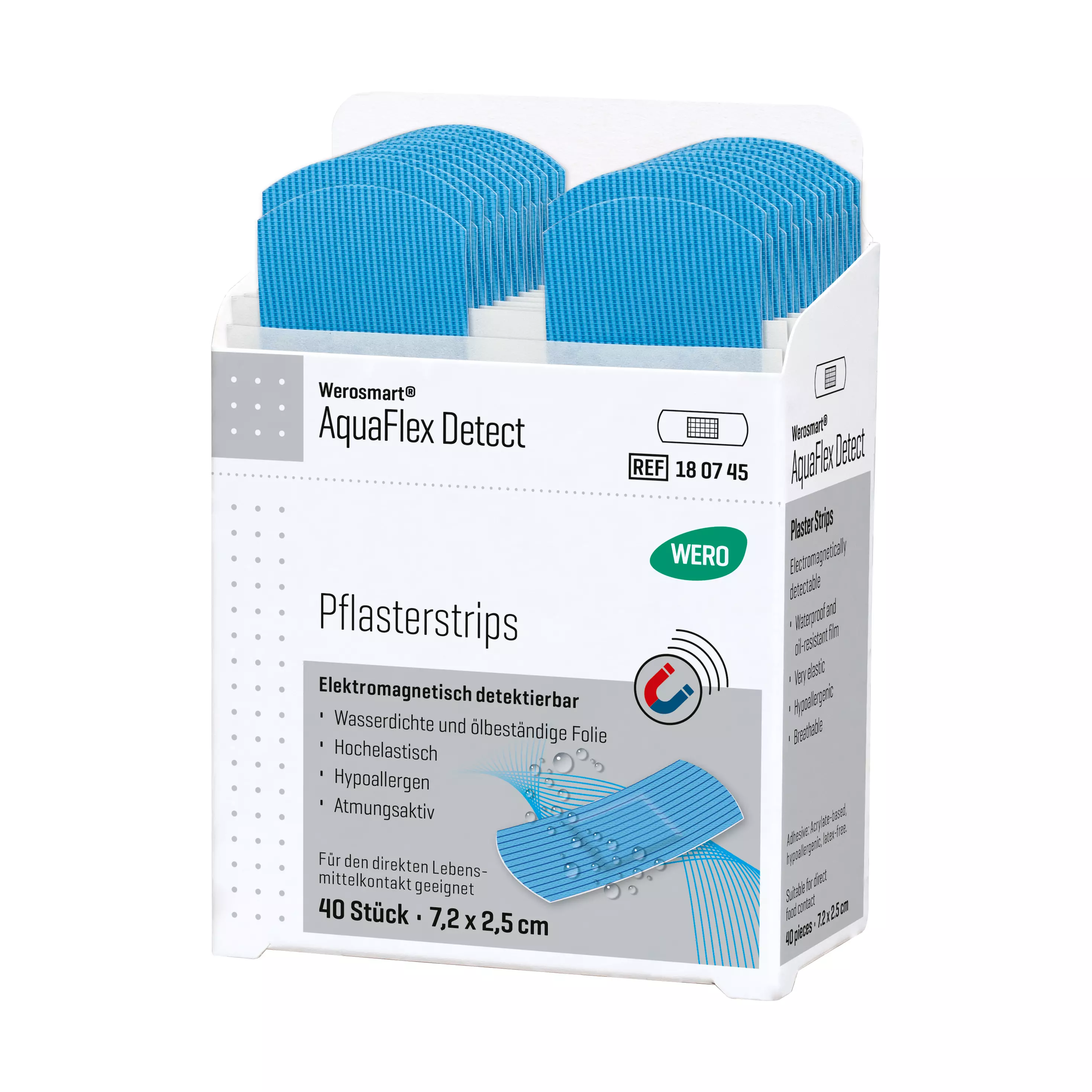 Werosmart® AquaFlex Detect plaster dispenser inserts Plaster strips - 7.2 cm, insert