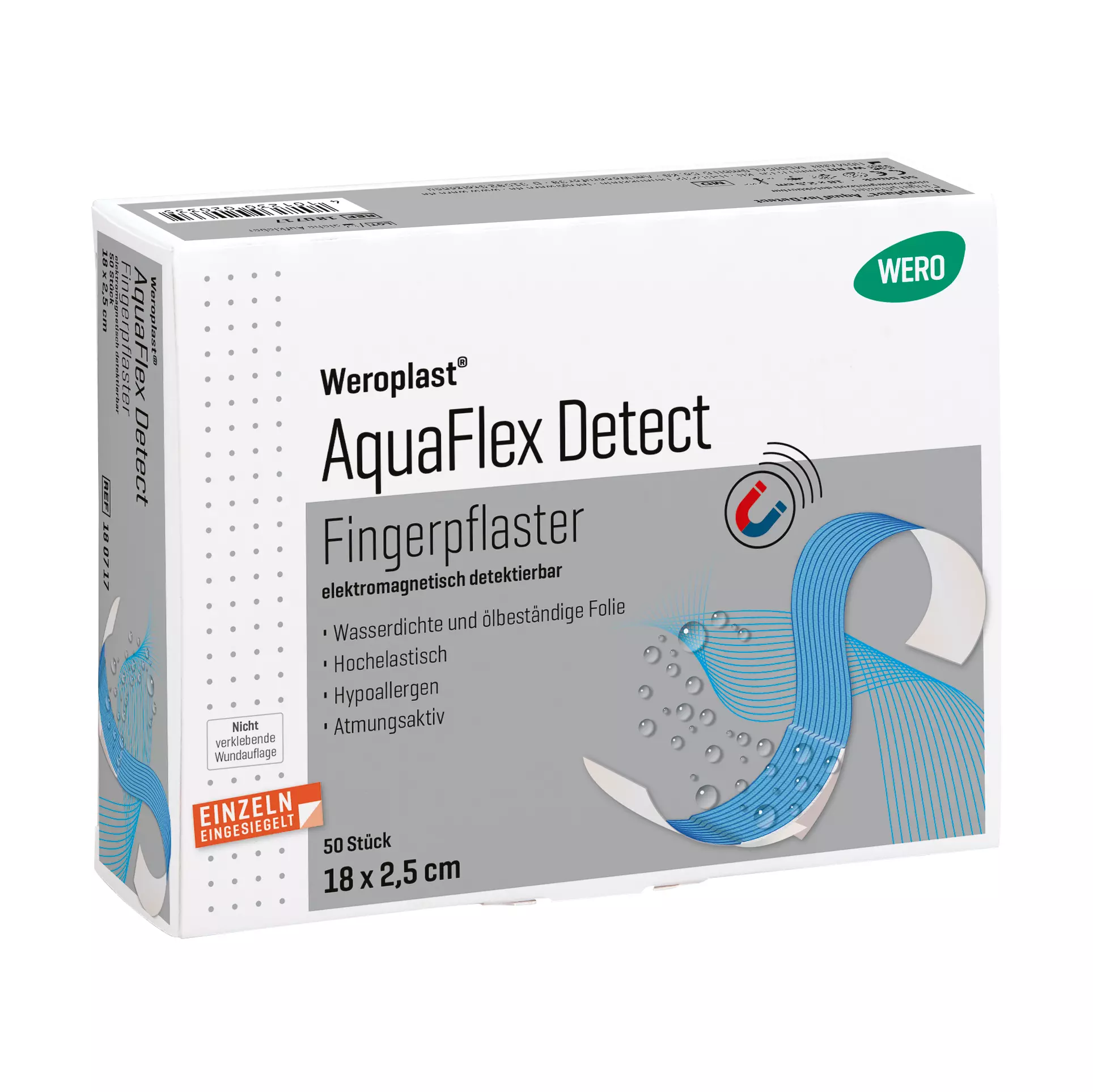 Weroplast® AquaFlex Detect Fingerpflaster - 2,5 cm, 18 cm