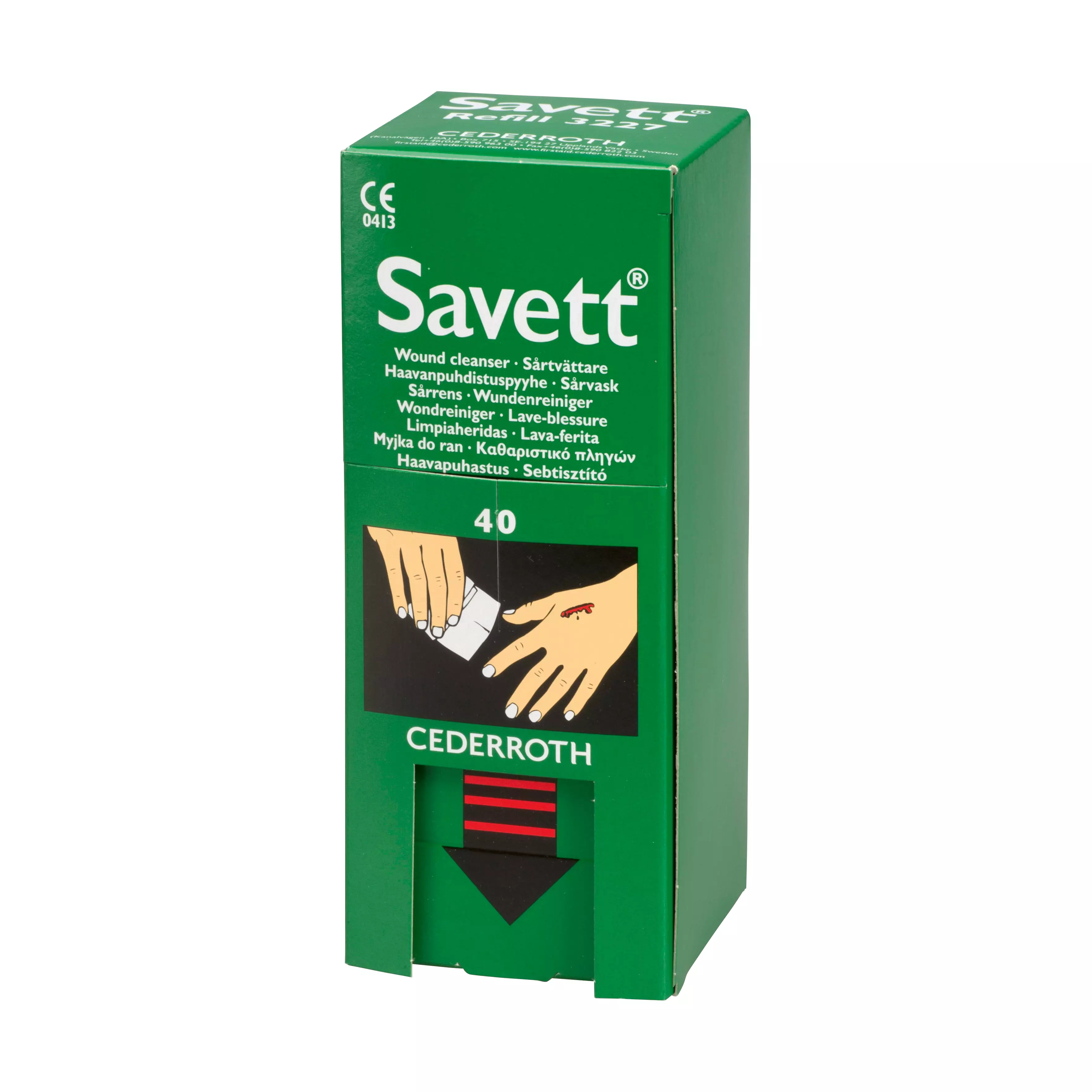 Savett® wound cleansing wipes