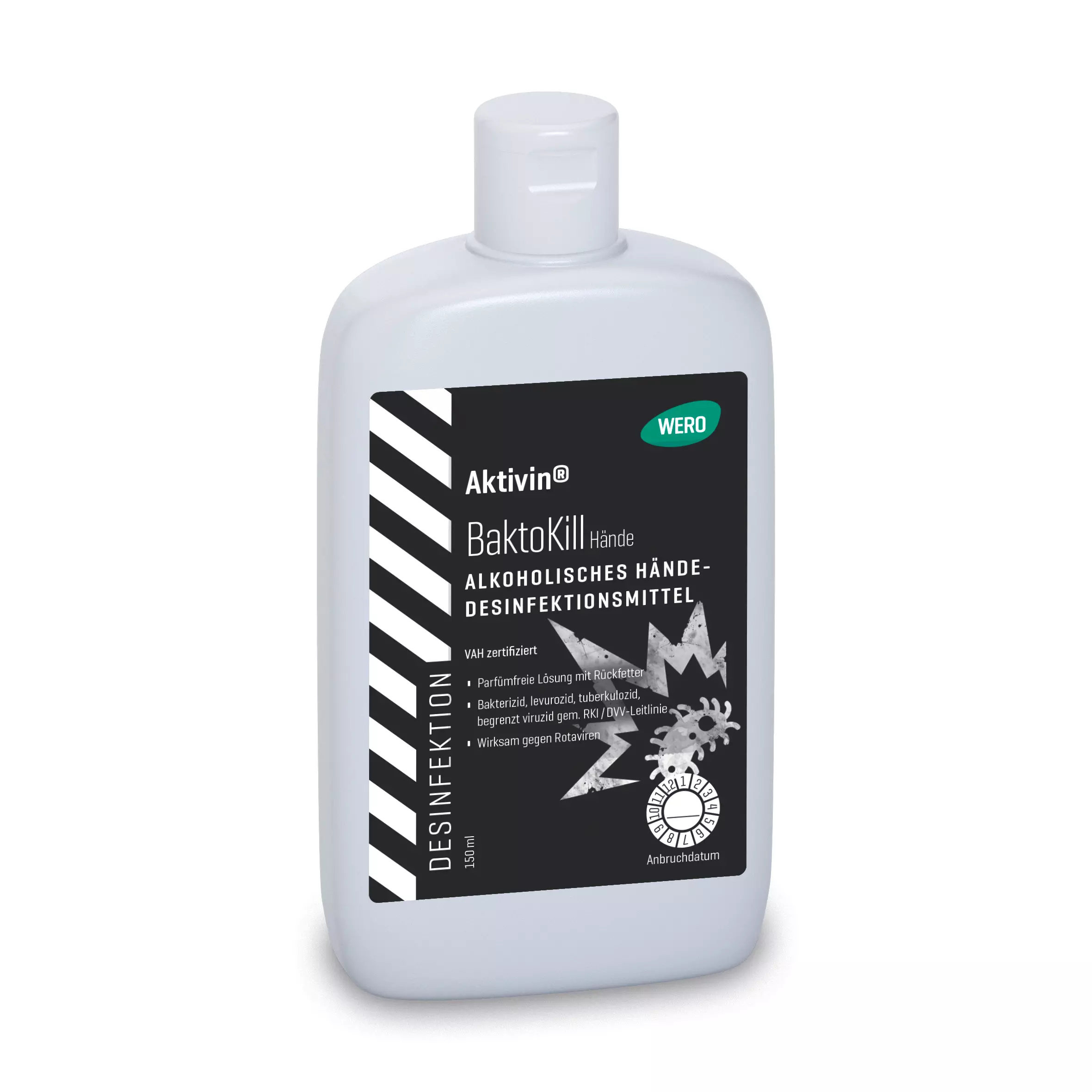 Händedesinfektion Aktivin® BaktoKill - Kittelflasche, 150 ml