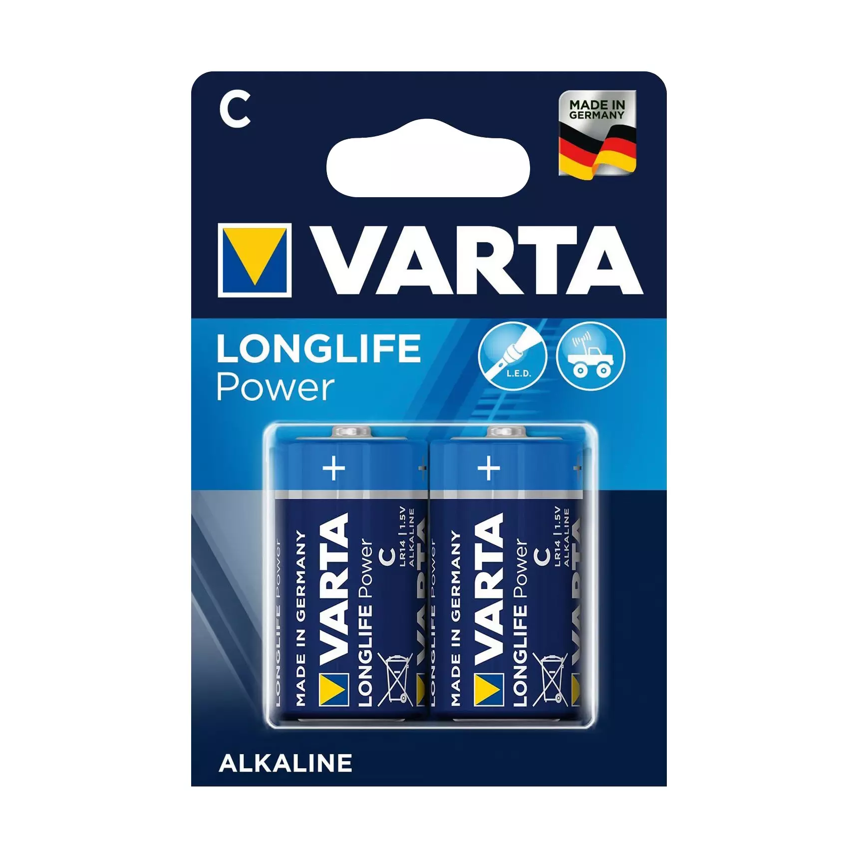 VARTA Longlife Power Baby LR14, 2 Stk