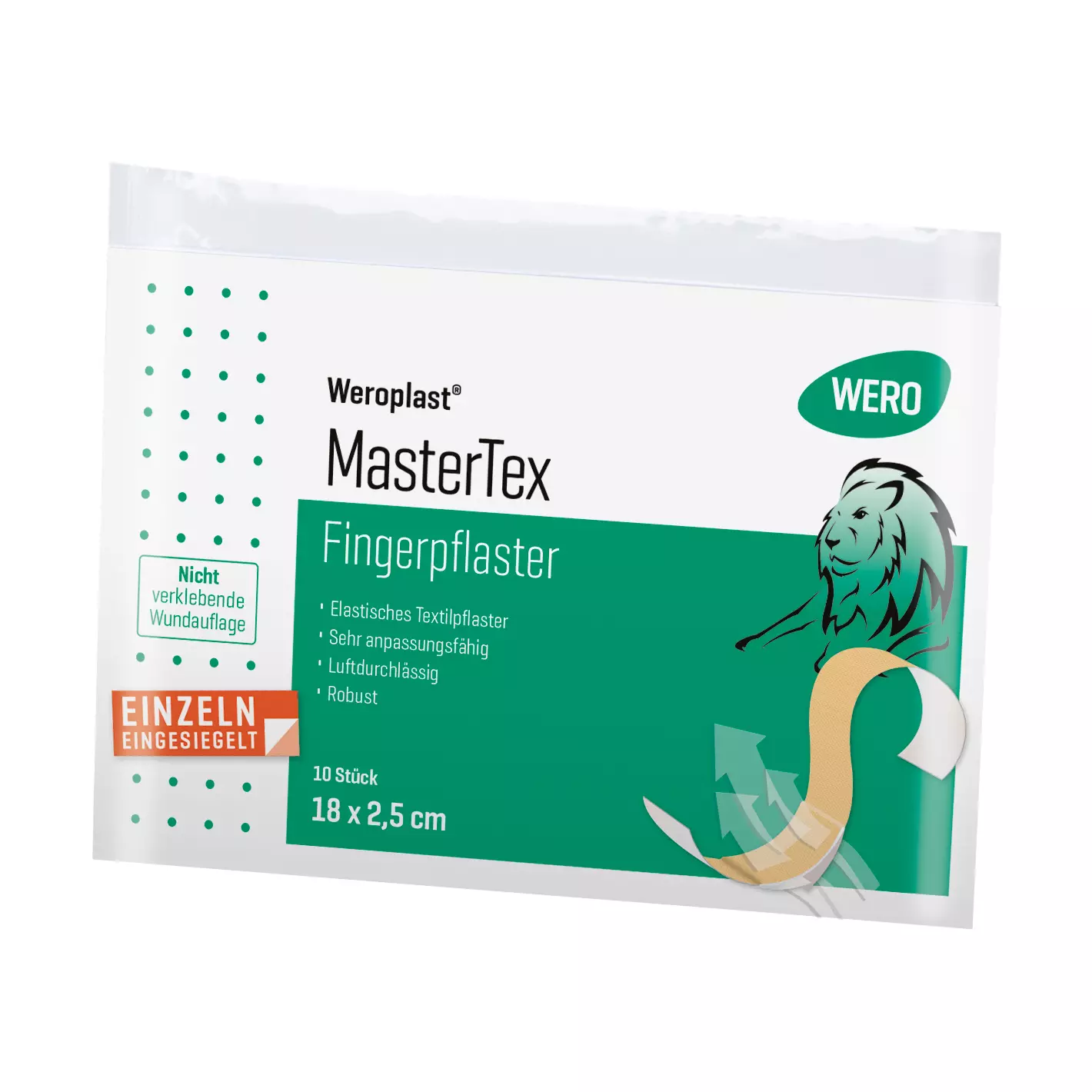 Fingerpflaster Weroplast® MasterTex - 2,5 cm, 10 Stk