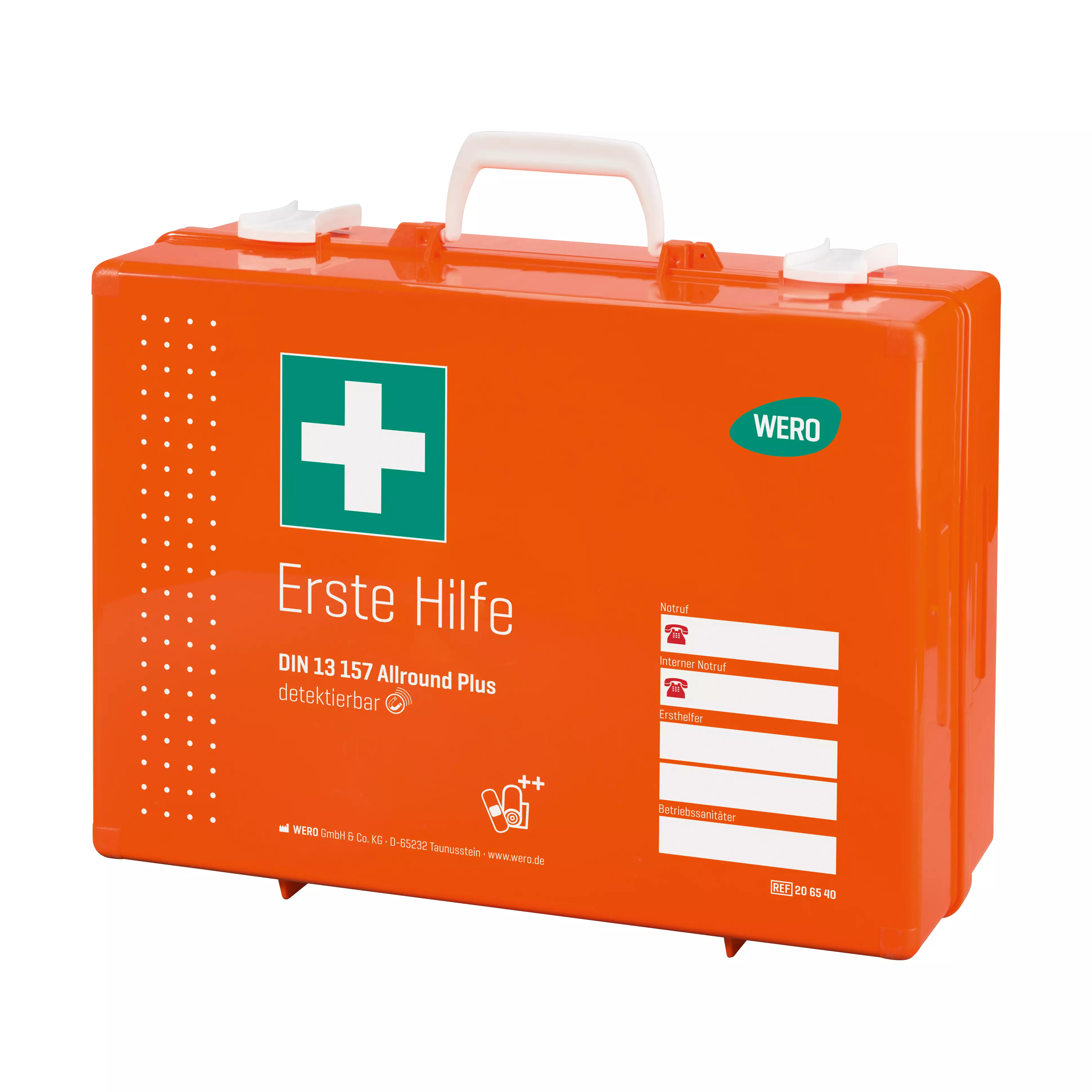 Werotop® 450 First aid kit with extended DIN filling DIN 13157 Allround Plus
