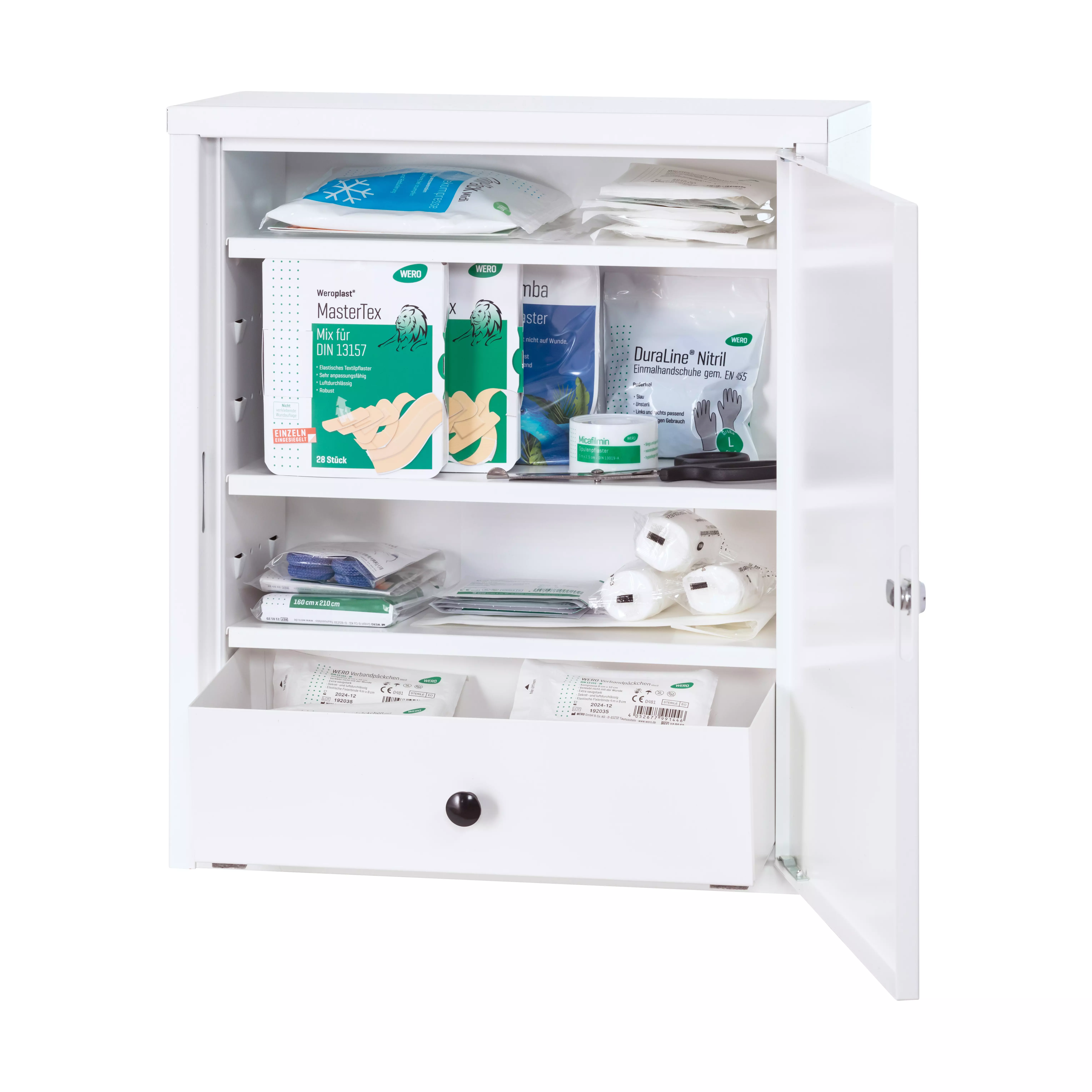 WERO dressing cabinet Midi Xtra 222, with 3 adjustable shelves and 1 drawer, empty