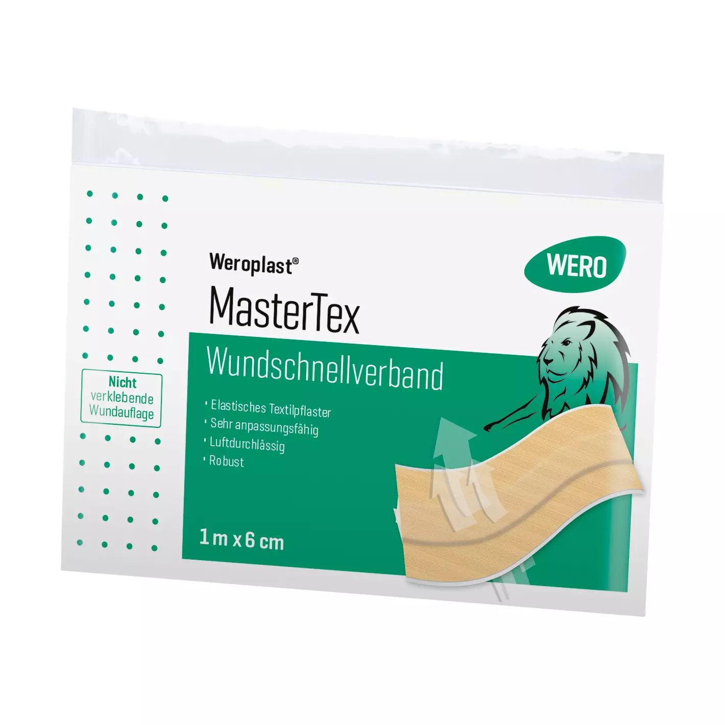 Wundschnellverband Weroplast® MasterTex - 6 cm, 1 m