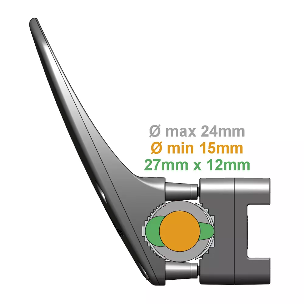 Türklinkenaufsatz für einfaches Türöffnen mit Ellenbogen oder Unterarm