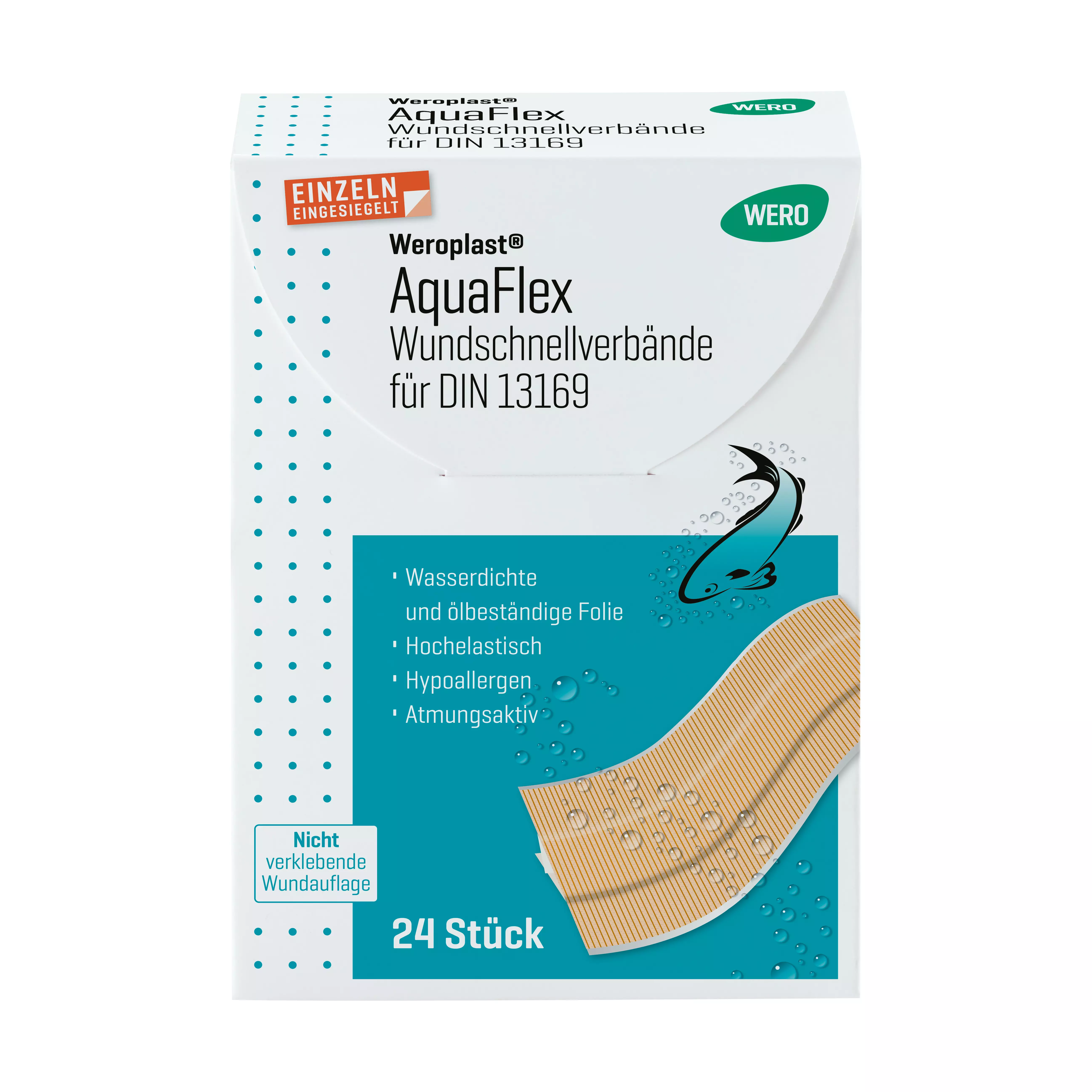 Weroplast® AquaFlex Pflaster - Wundschnellverbände DIN 13169