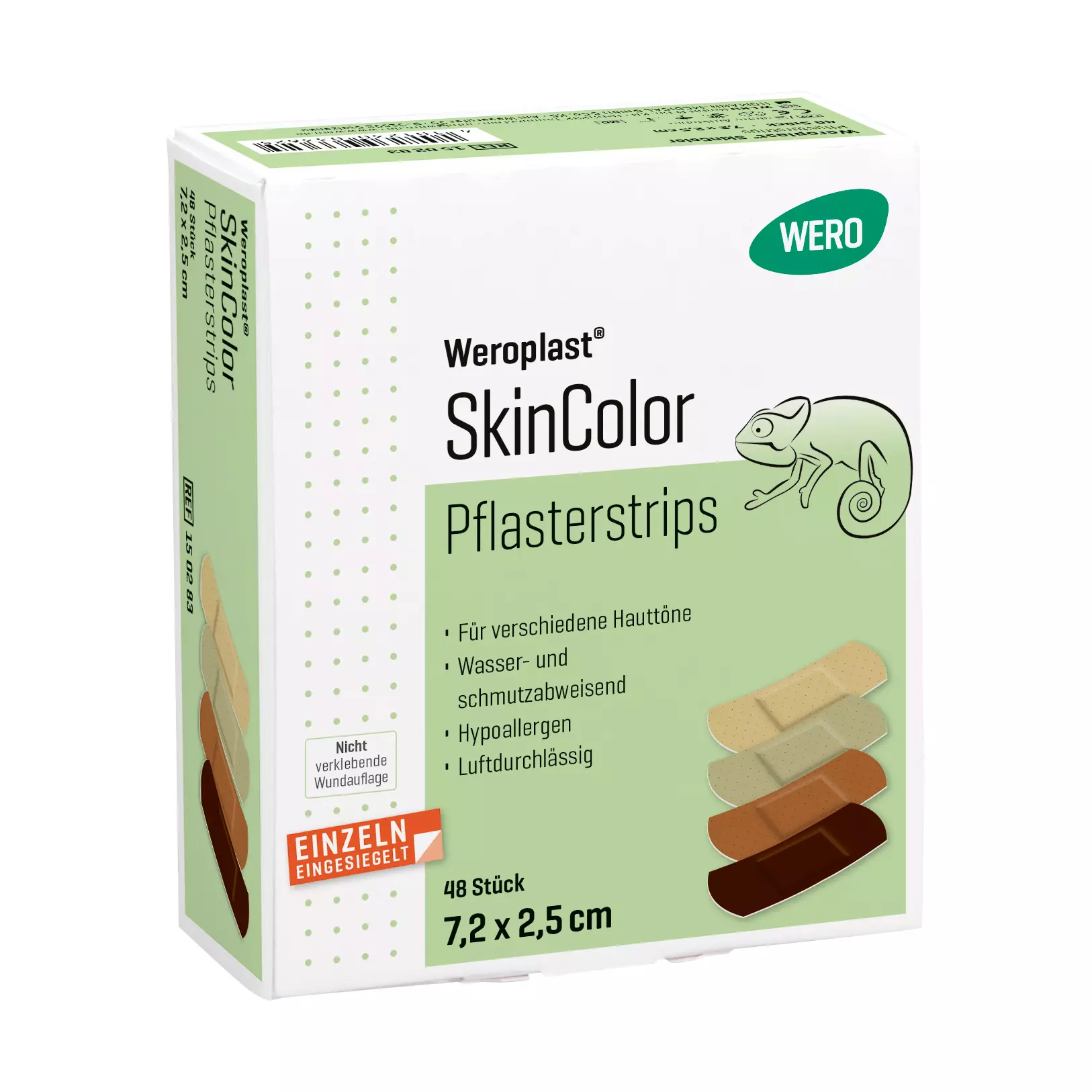 Weroplast® SkinColor plaster strips mix, 48 pcs