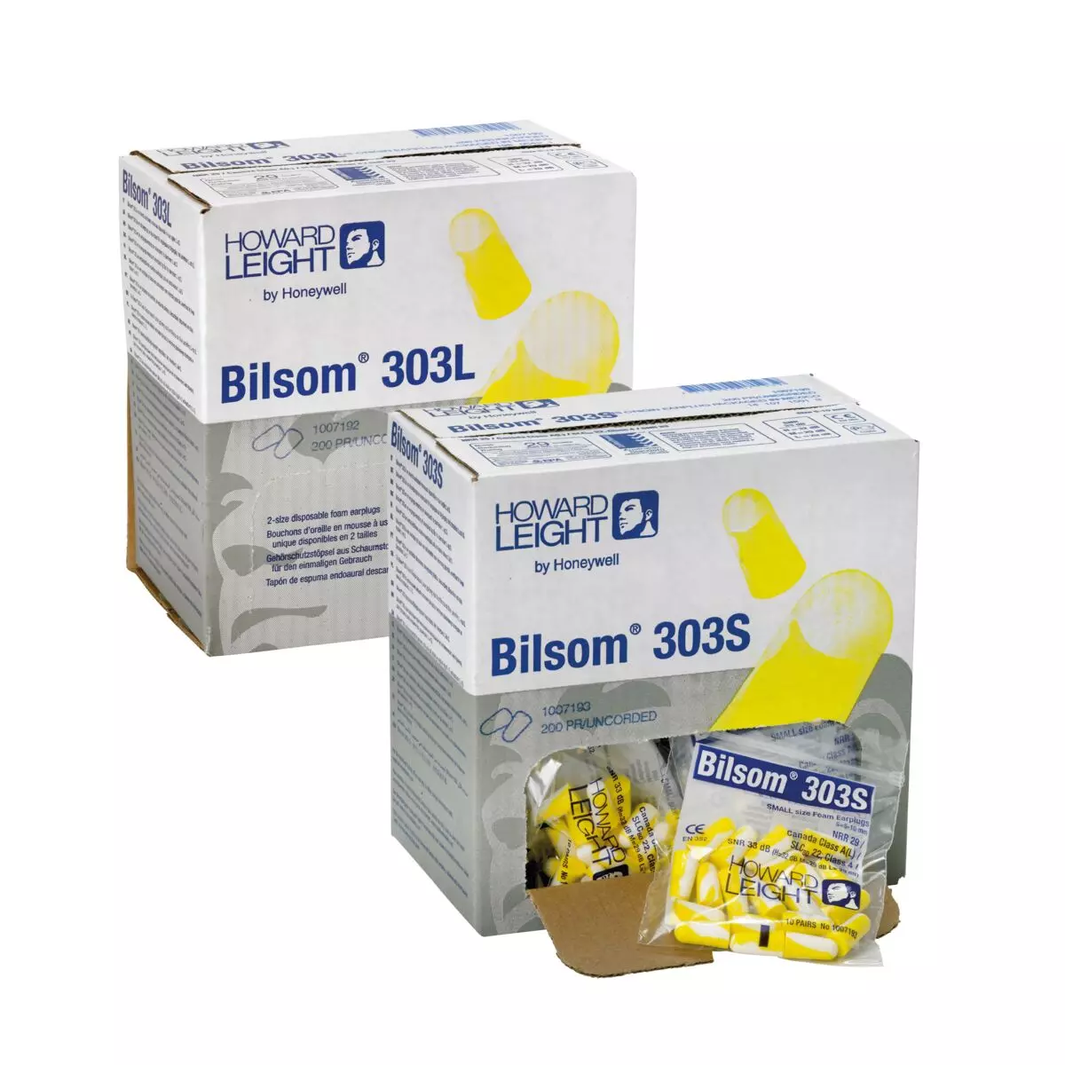 Pocket pack of Bilsom 303 earplugs in a distribution box - L