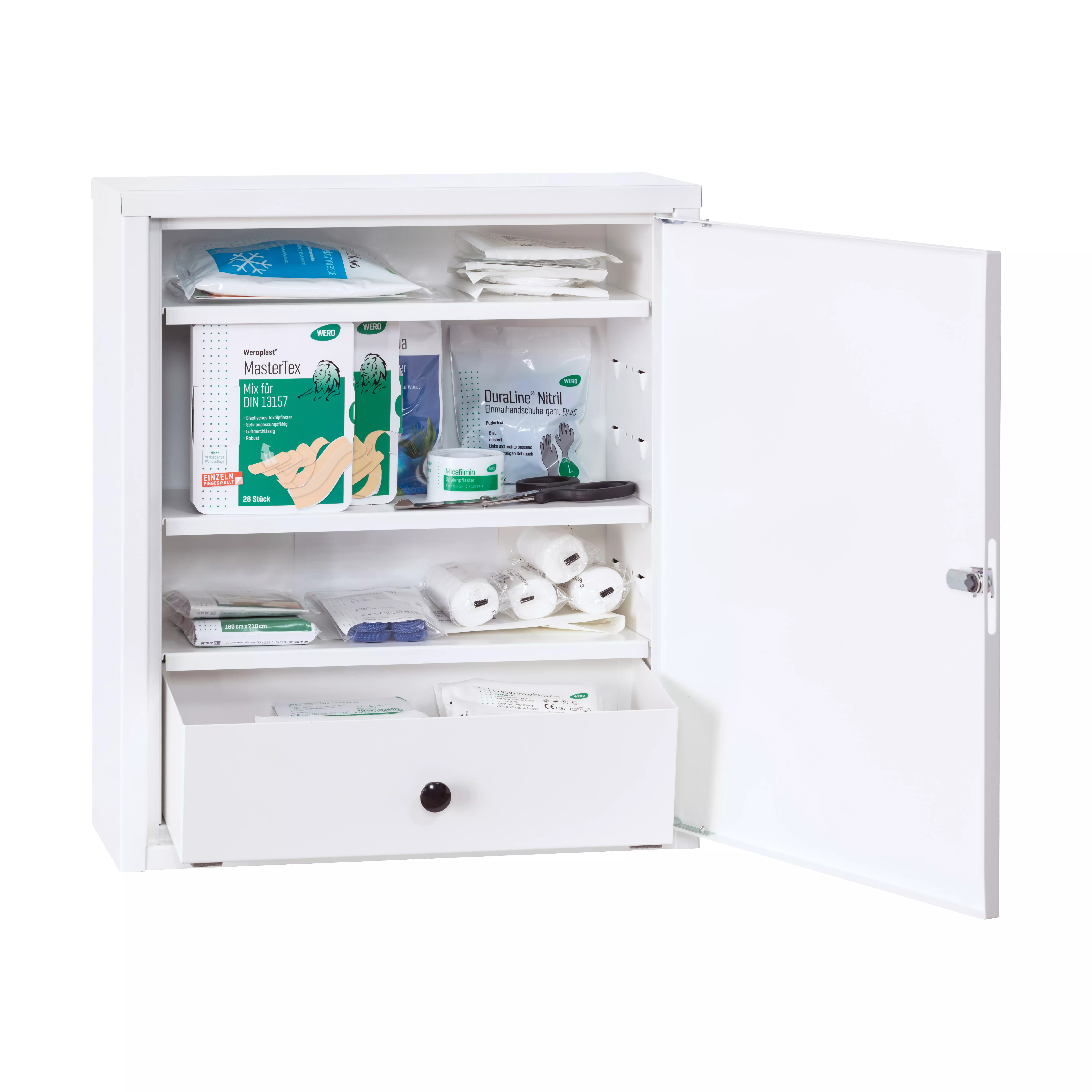 WERO dressing cabinet Midi Xtra 222, with 3 adjustable shelves and 1 drawer, empty