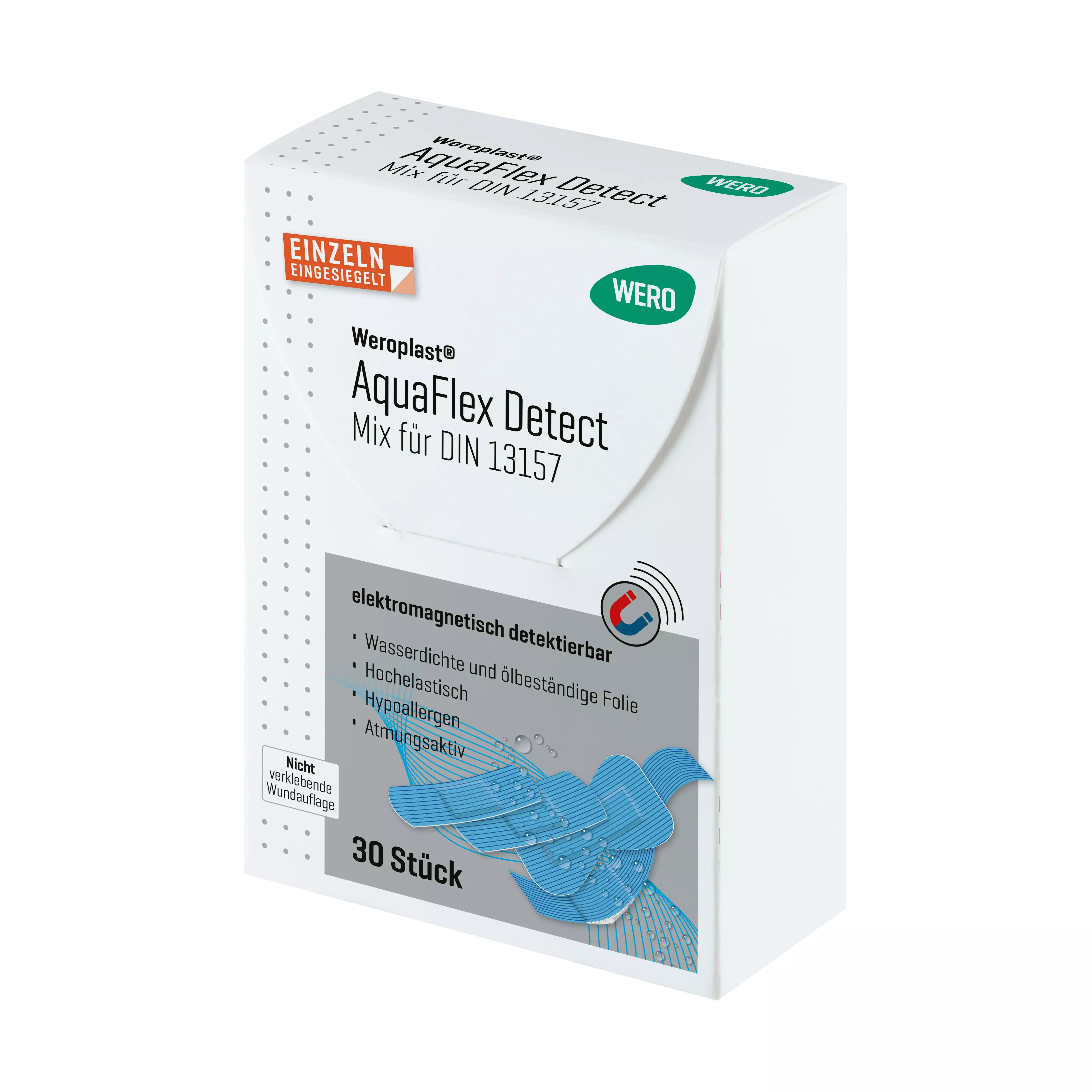 Weroplast® AquaFlex Detect plasters - Mix DIN 13157