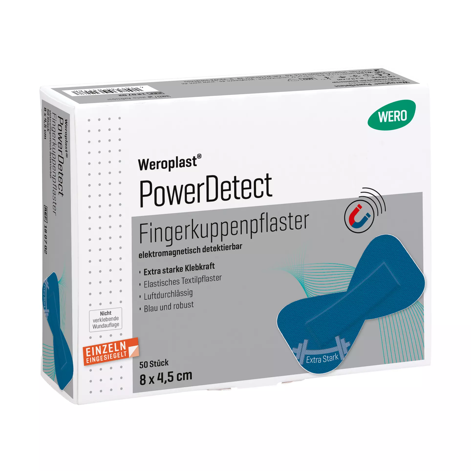 Weroplast® PowerDetect fingertip plasters, 50 pcs