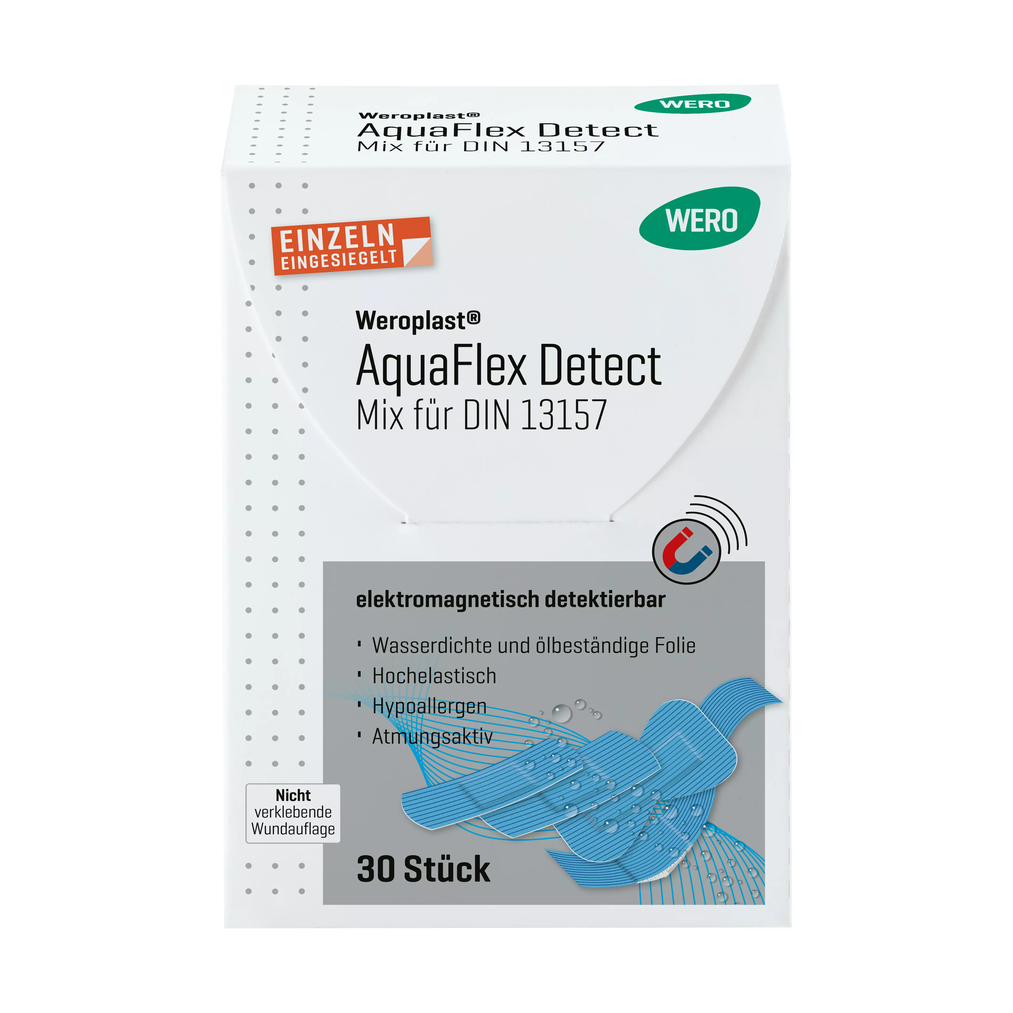 Weroplast® AquaFlex Detect plasters - Mix DIN 13157