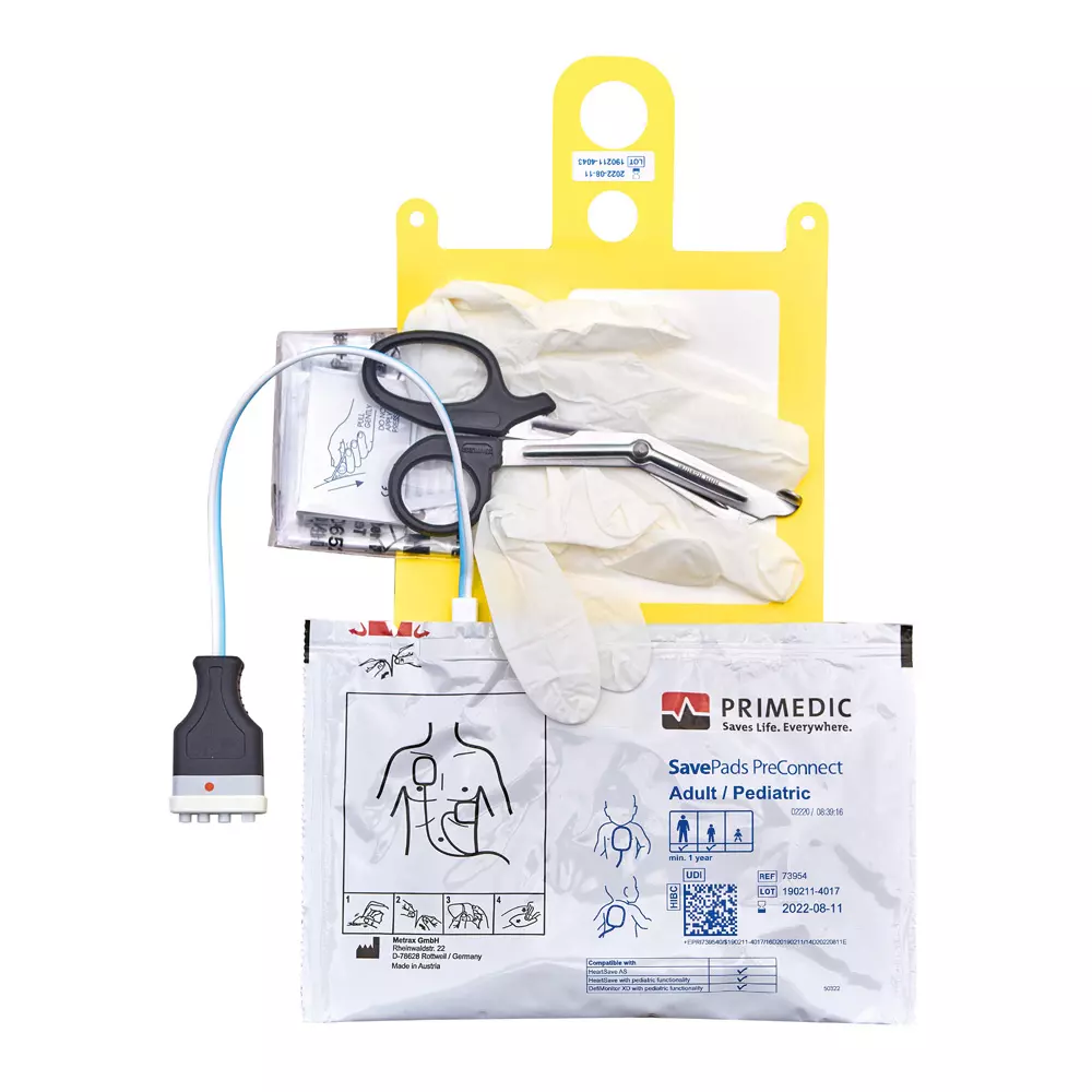 Defibrillation electrodes SavePads PreConnect for adults for Primedic HeartSave