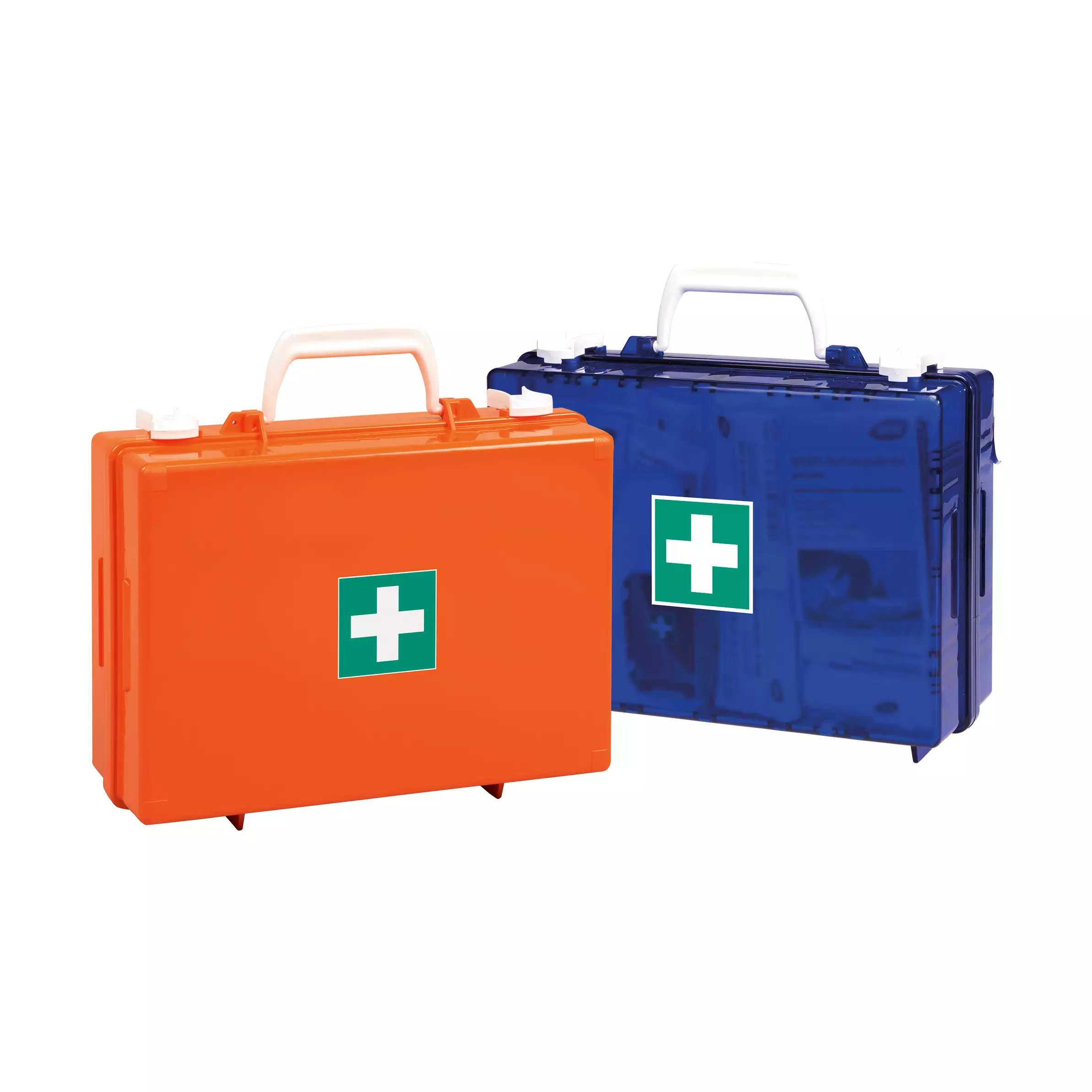 Werotop® Erste Hilfe Koffer 350 mit Wandhalterung und 90°-Arretierung, leer - ohne Inneneinteilung, Orange