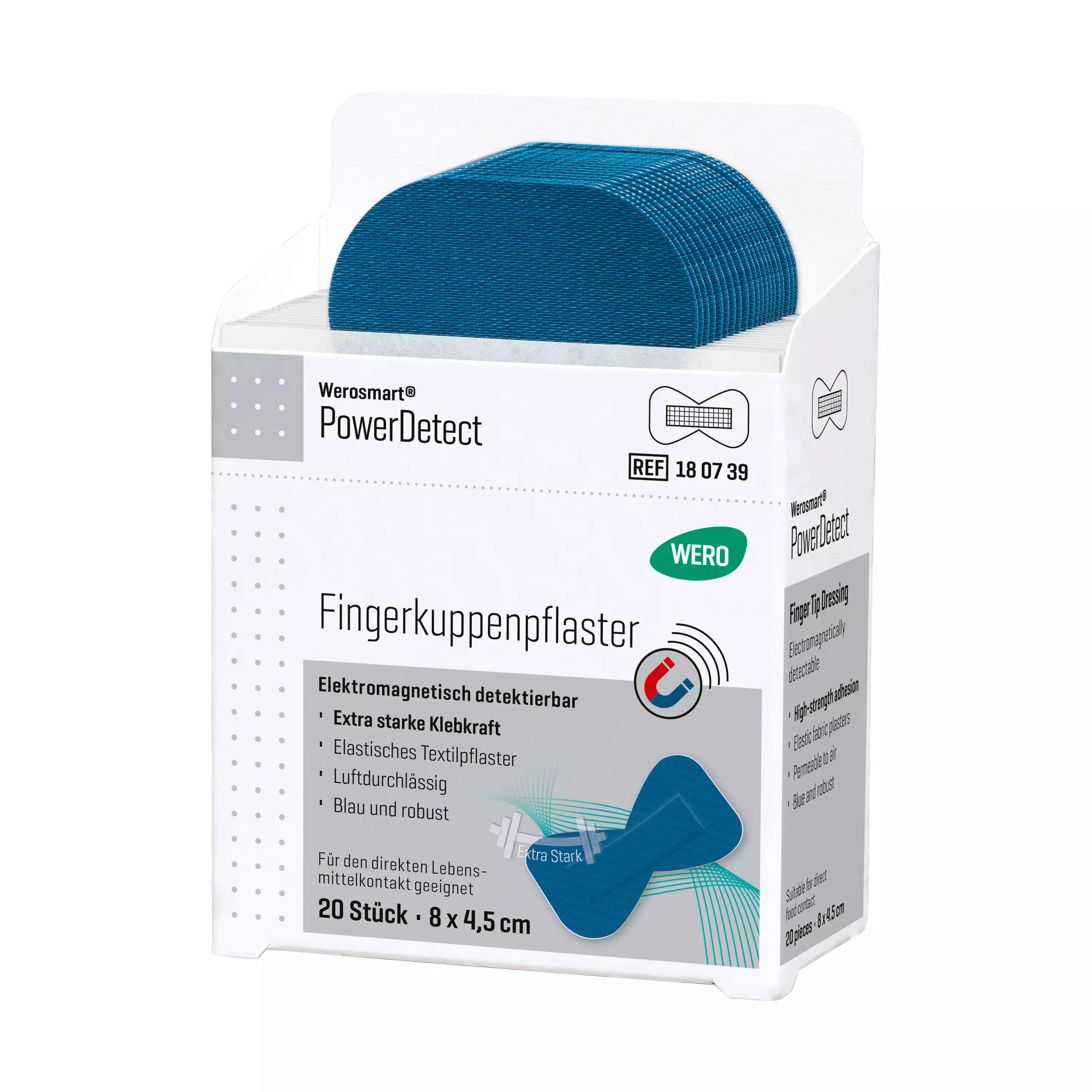 Werosmart® PowerDetect plaster dispenser inserts fingertip plasters - 8 cm, insert
