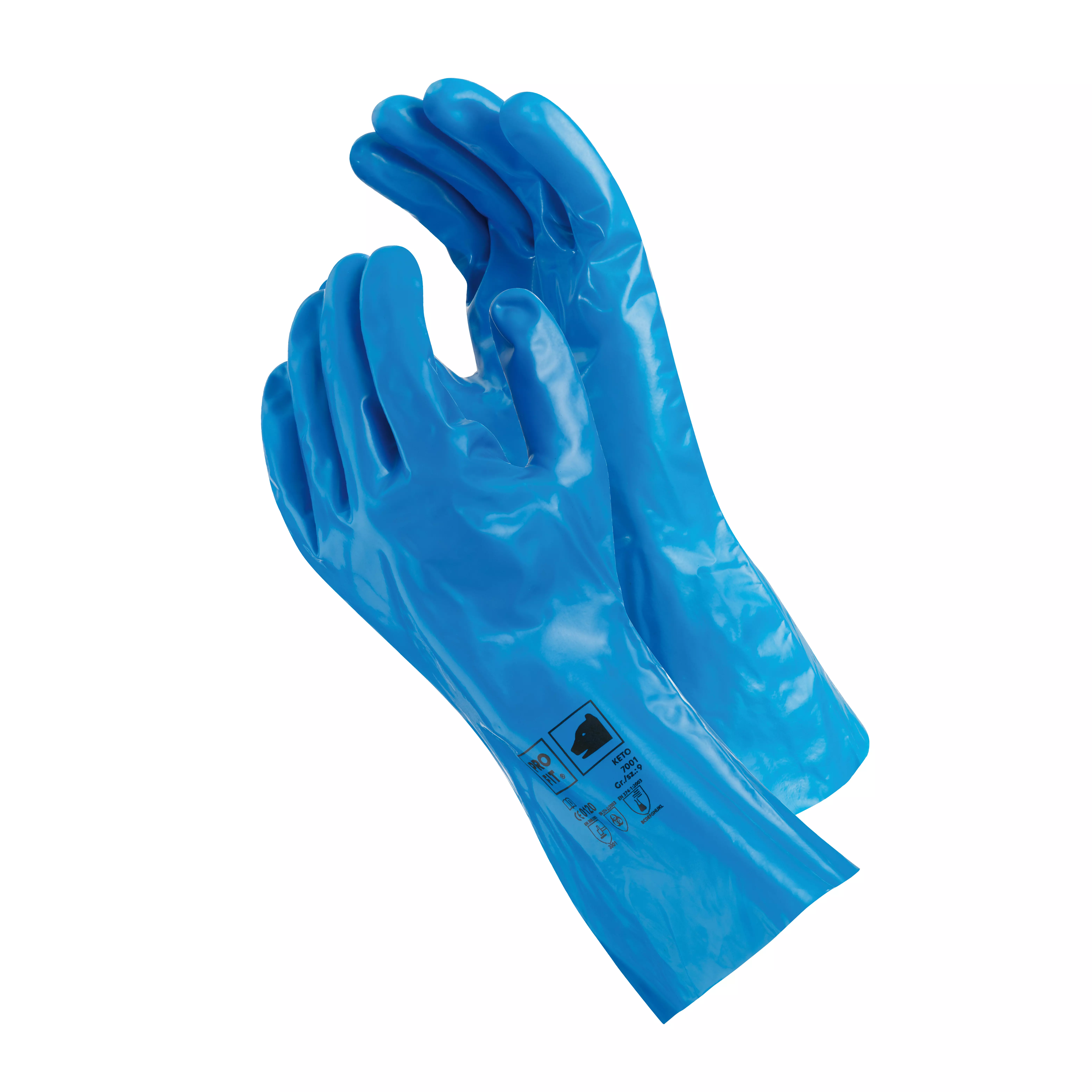 Chemikalienschutzhandschuh Keto 33 - Blau, 9