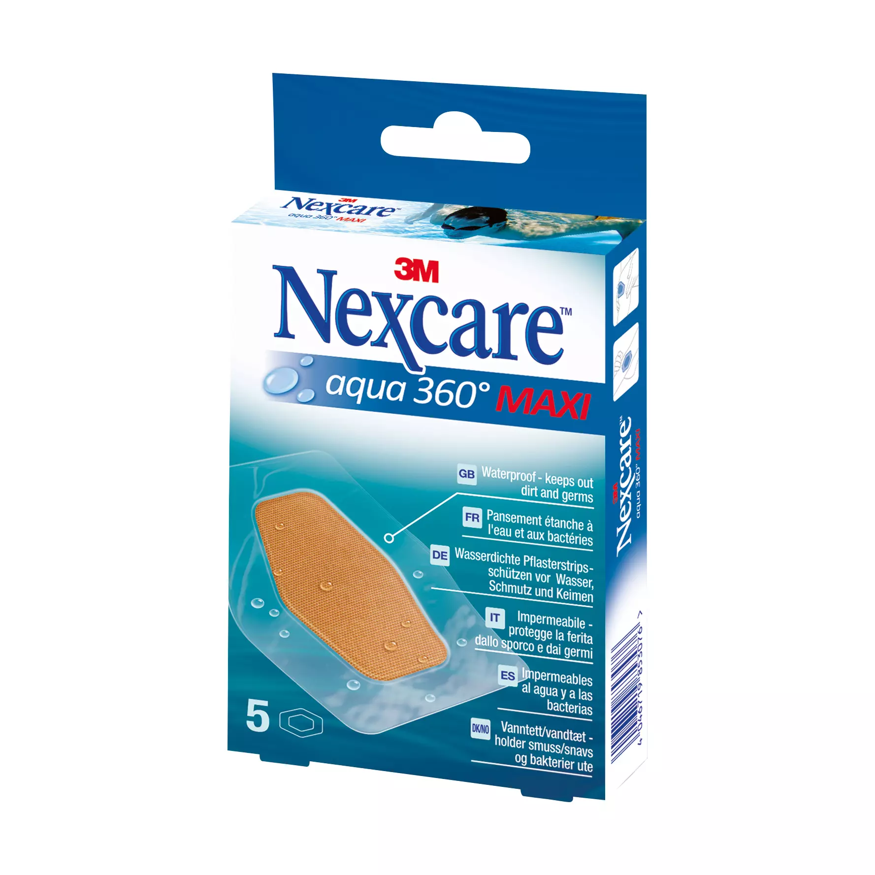 Waterproof plaster strips 3M Nexcare - Maxi