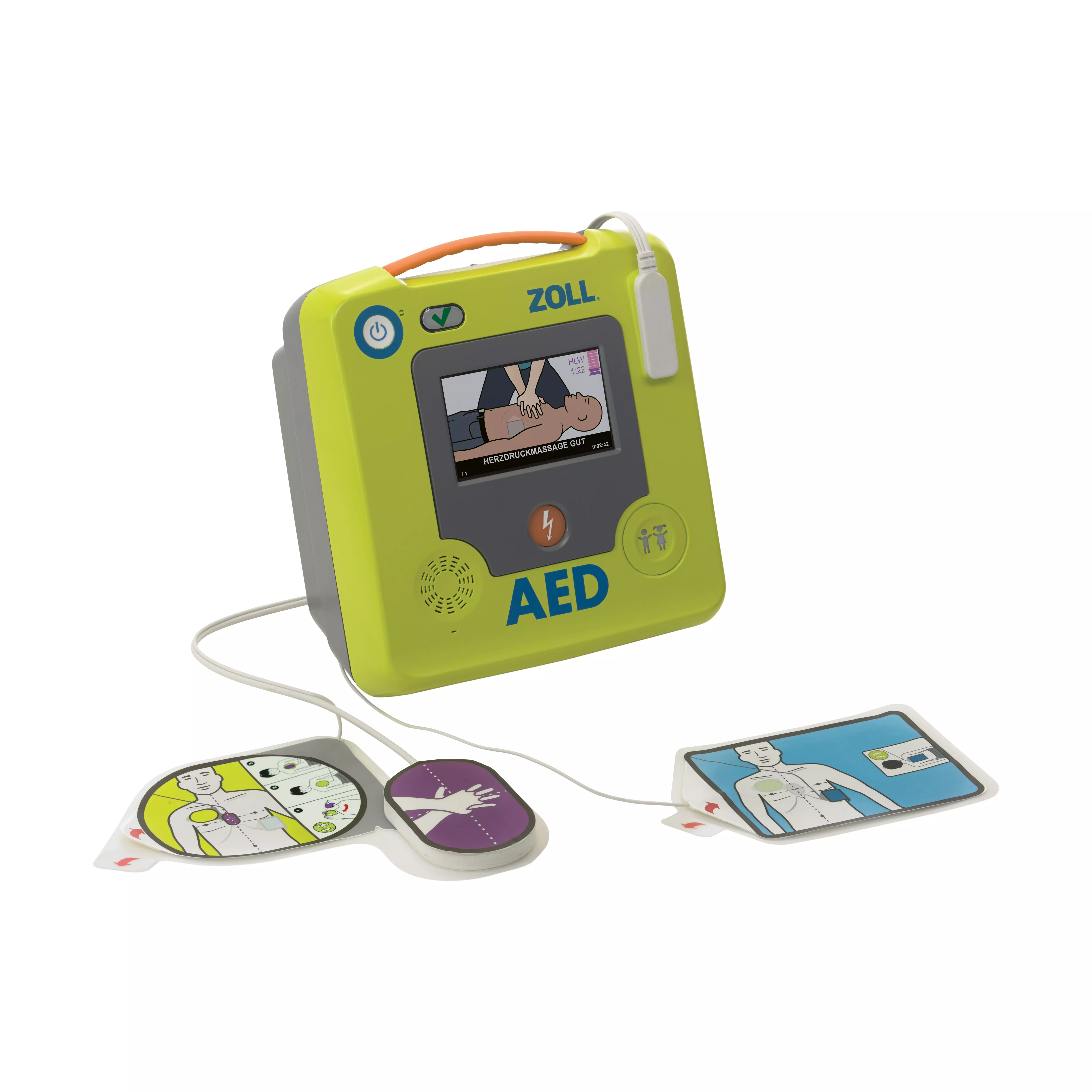 Defibrillator-Set ZOLL AED 3, Halbautomat