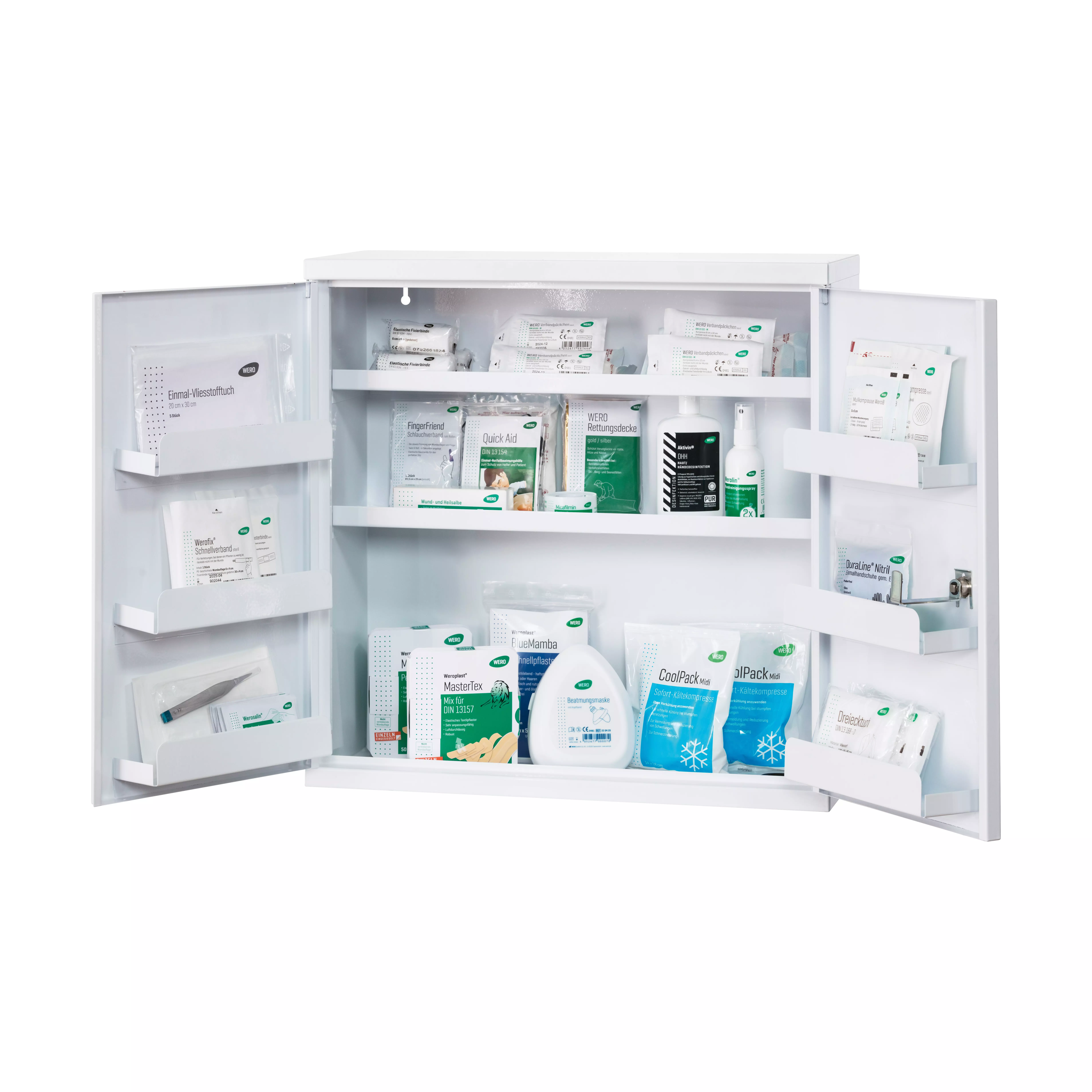 WERO DuoDoor first-aid cabinet, empty