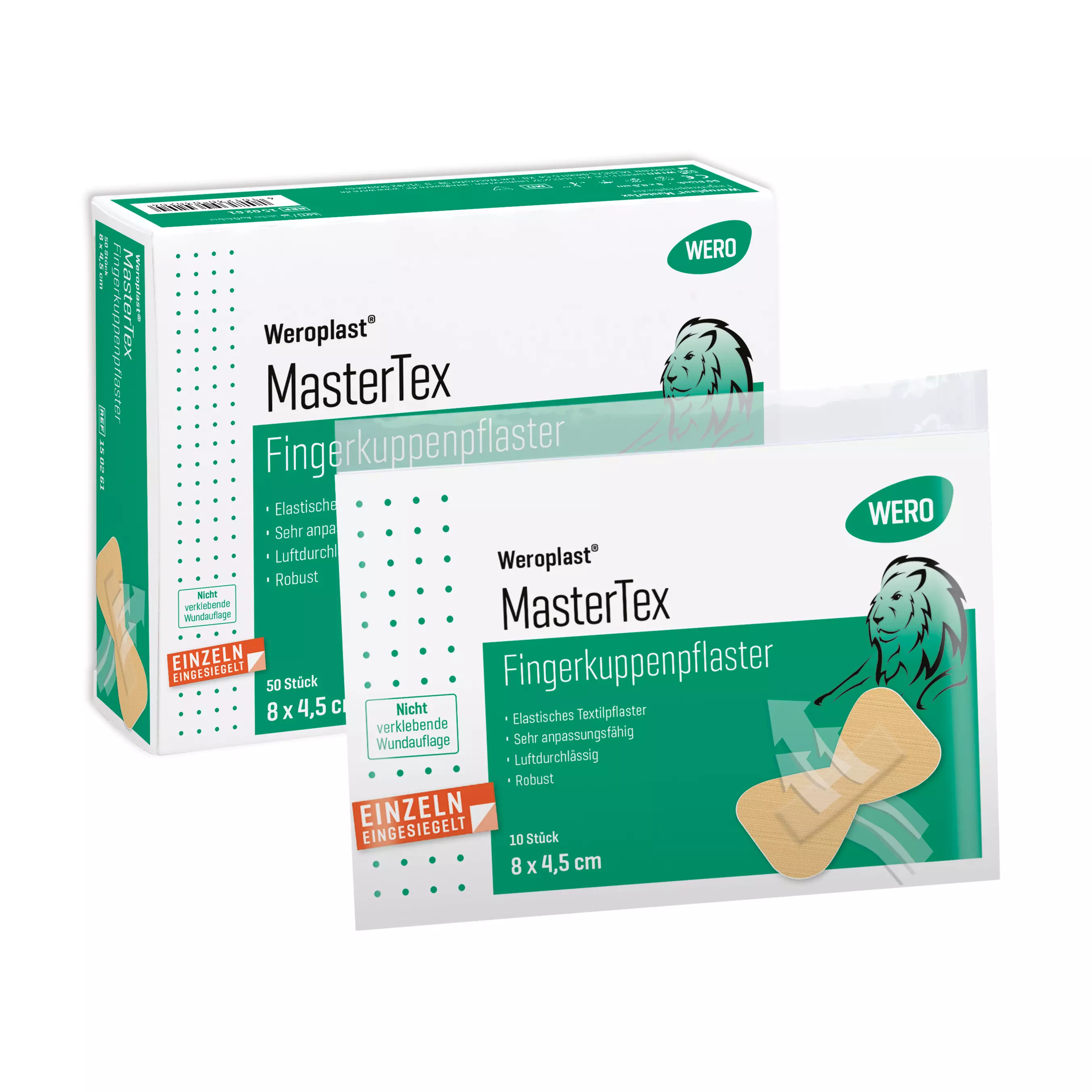 Weroplast® MasterTex fingertip plasters - 10 pcs