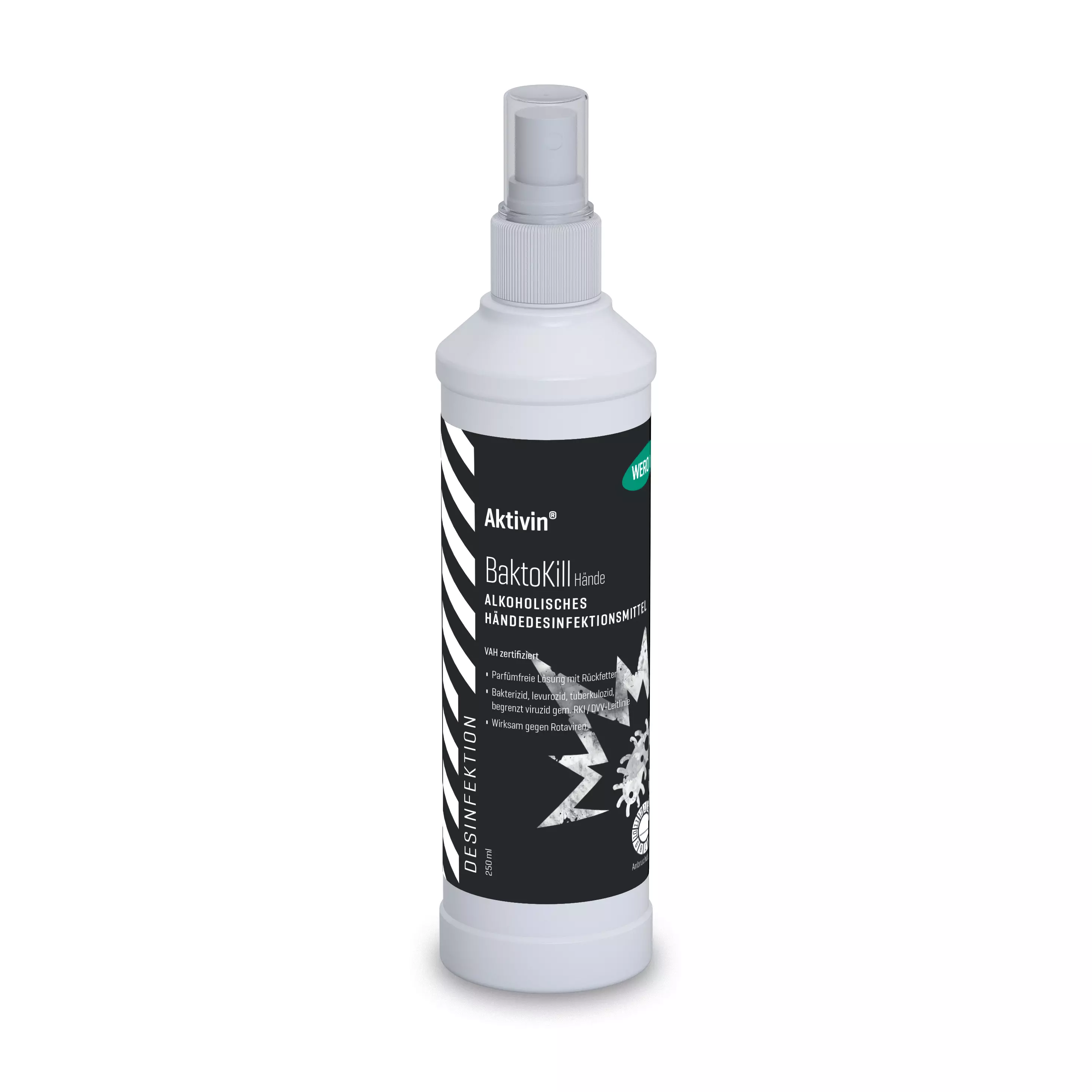 Hand disinfection Aktivin® BaktoKill - spray bottle, 250 ml
