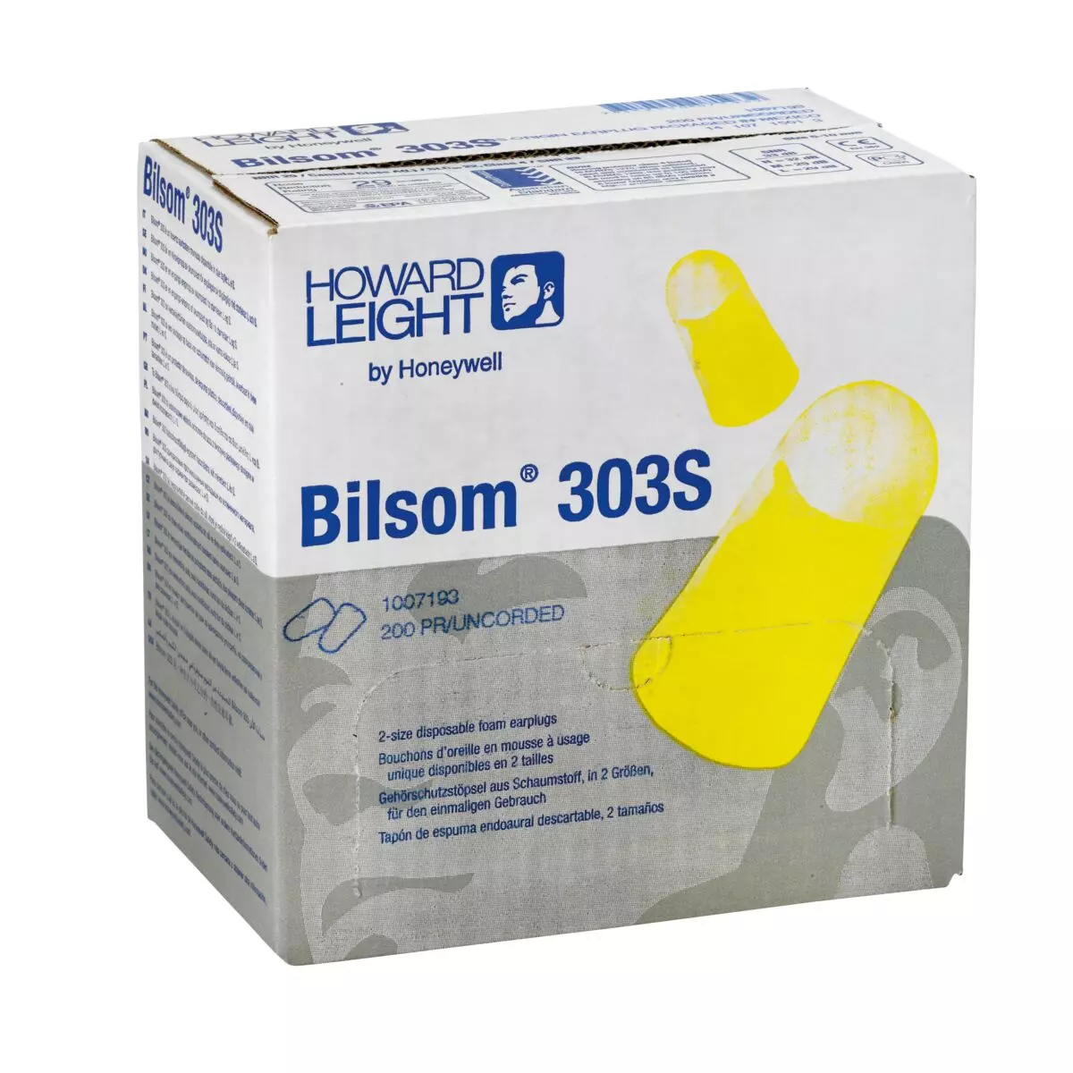 Pocket pack of Bilsom 303 earplugs in a distribution box - S