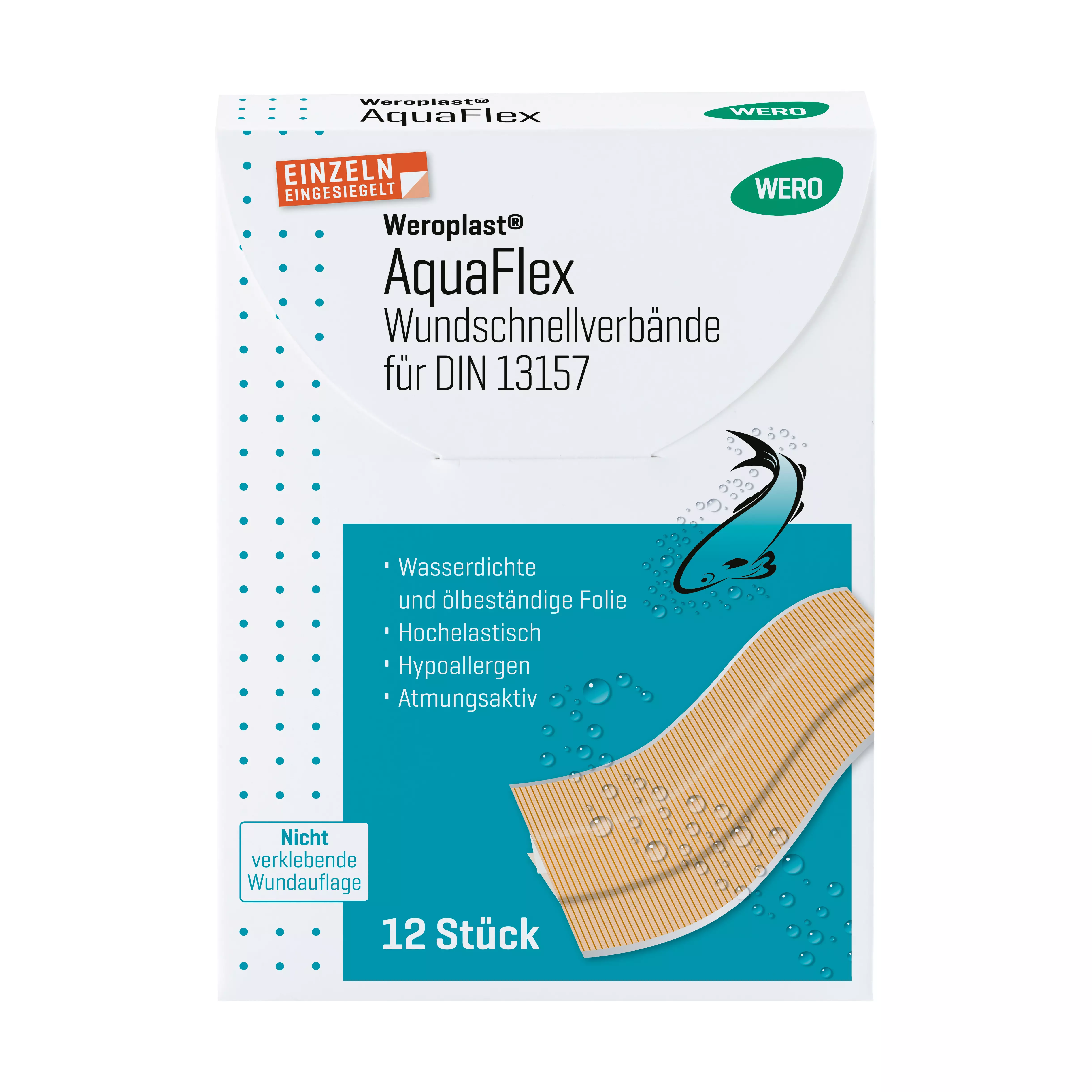 Weroplast® AquaFlex Pflaster - Wundschnellverbände DIN 13157