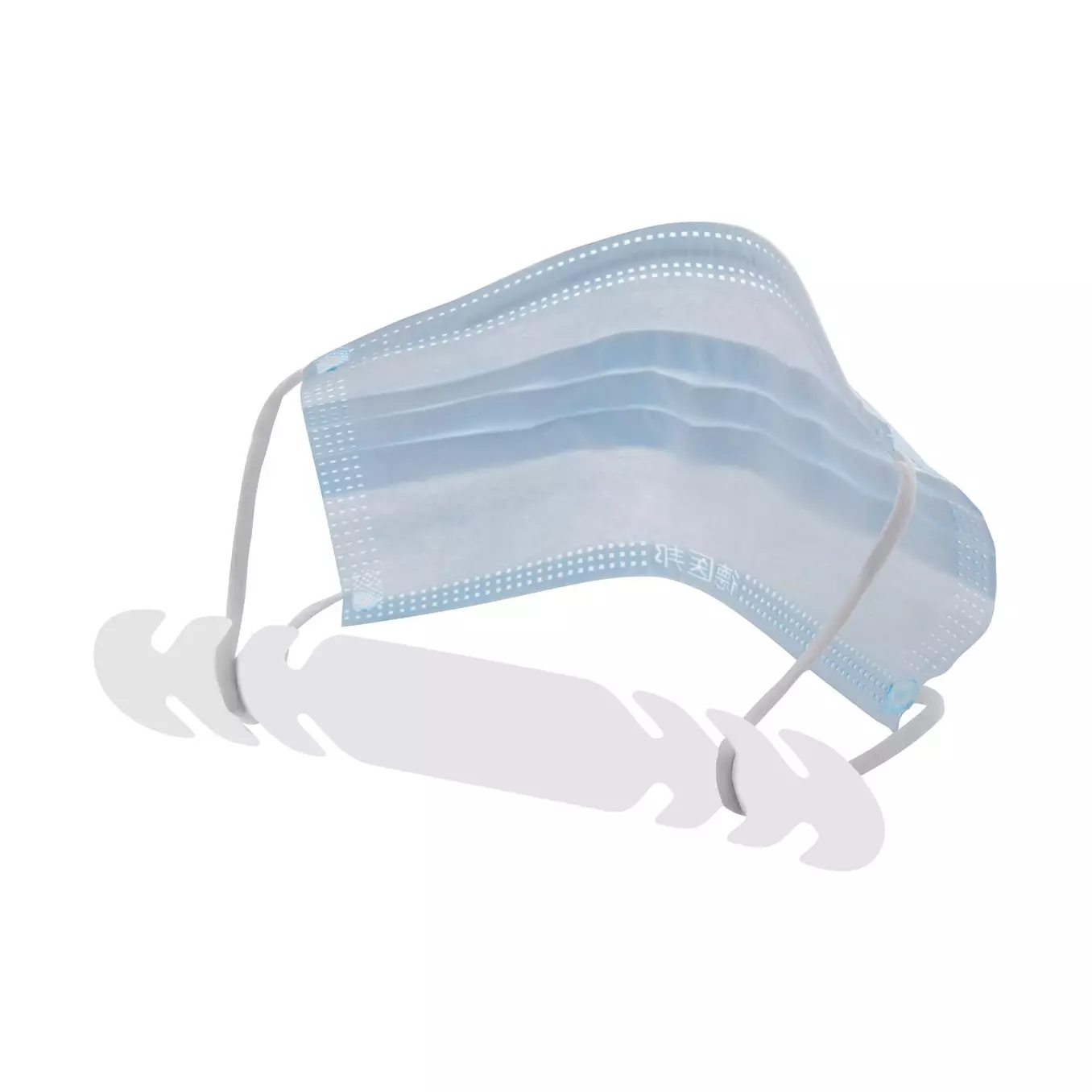 Mask holder/extension for mouth-nose protection