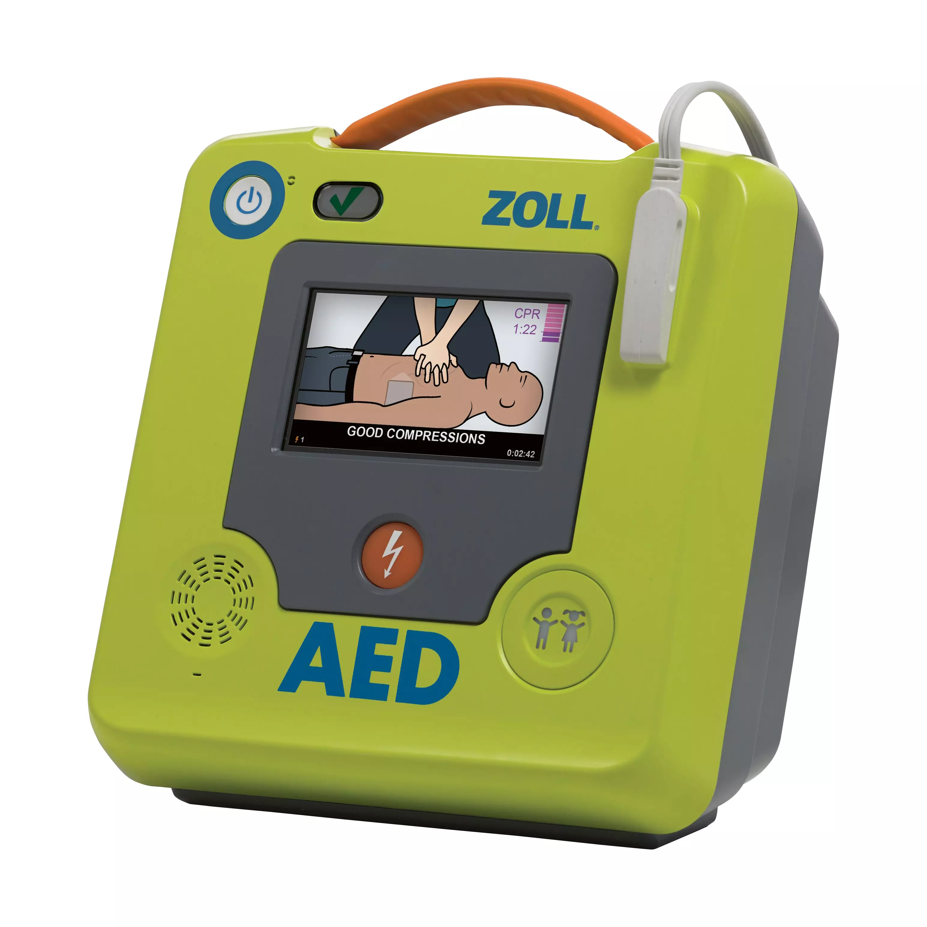 ZOLL AED 3, mit Farb-Touchscreen, ohne Sprachaufzeichnung - Halbautomat