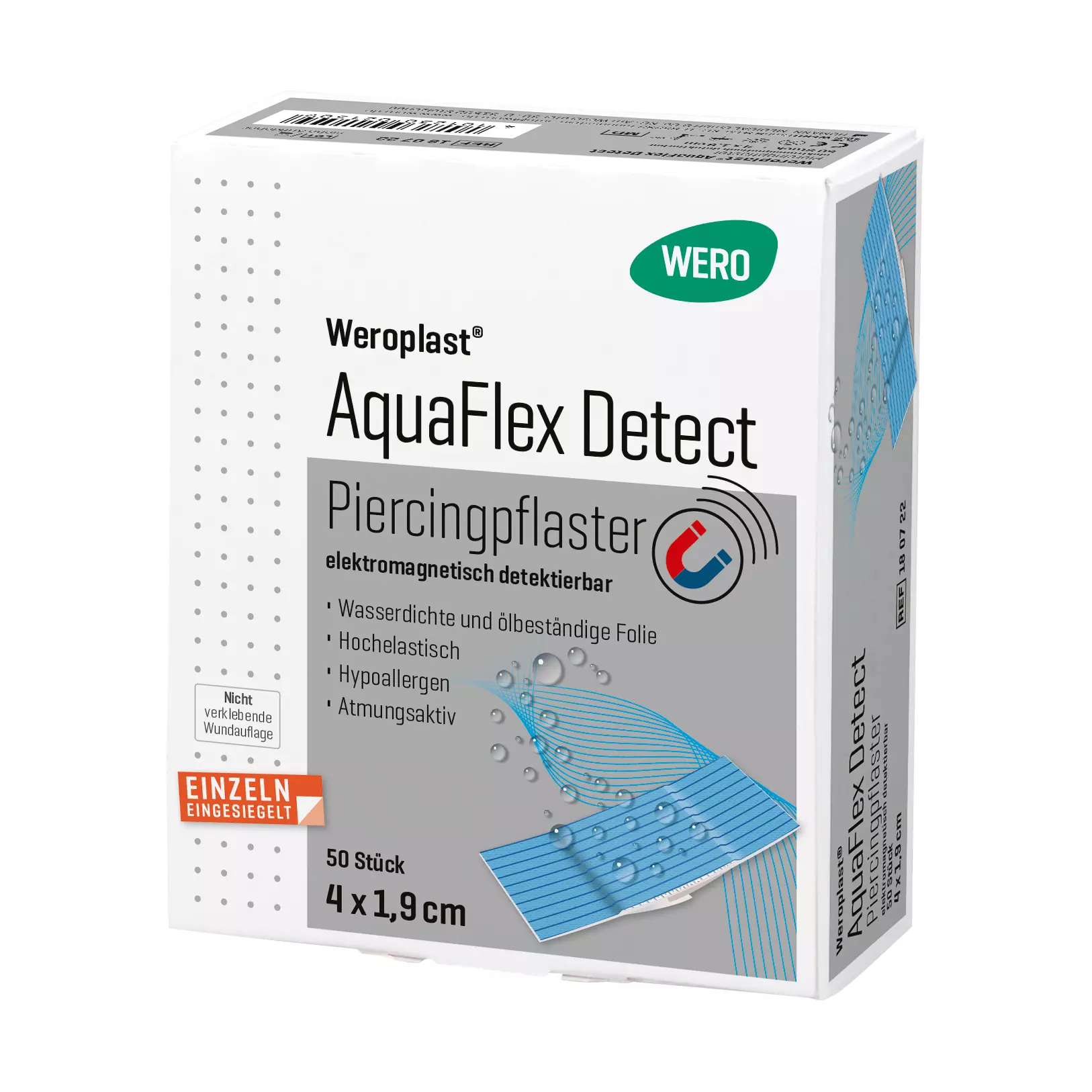Piercing Pflaster Weroplast® AquaFlex Detect