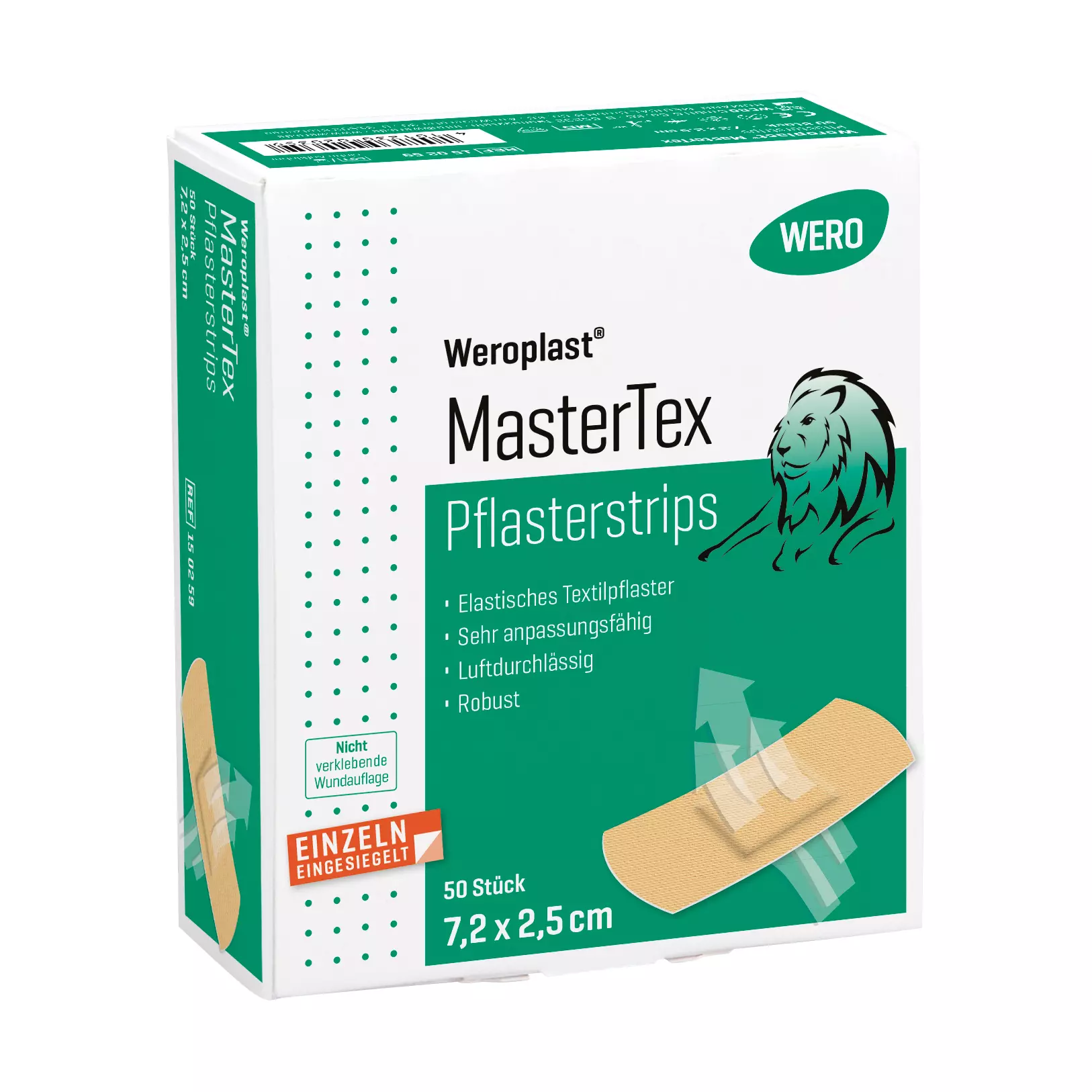 Pflasterstrips Weroplast® MasterTex - 2,5 cm, 50 Stk