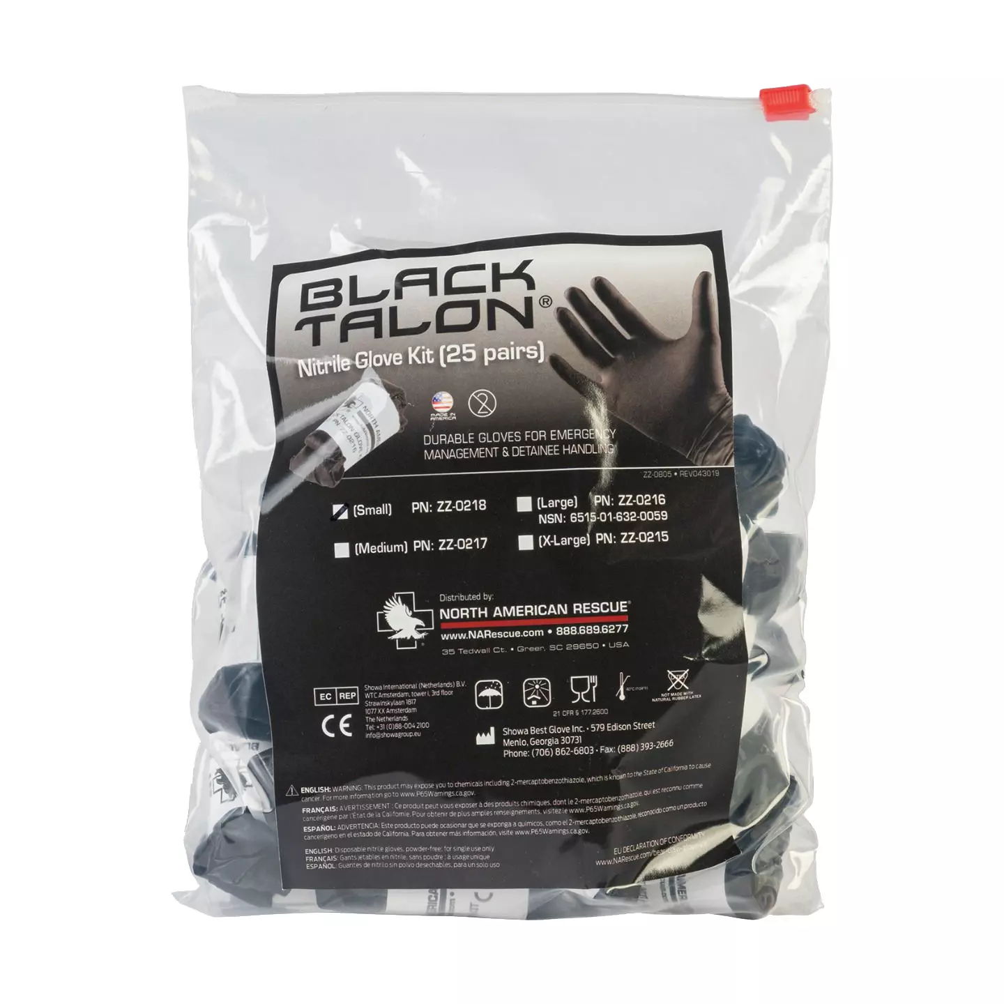 NAR Black Talon® Nitril Einmalhandschuh - S, 25 Paar