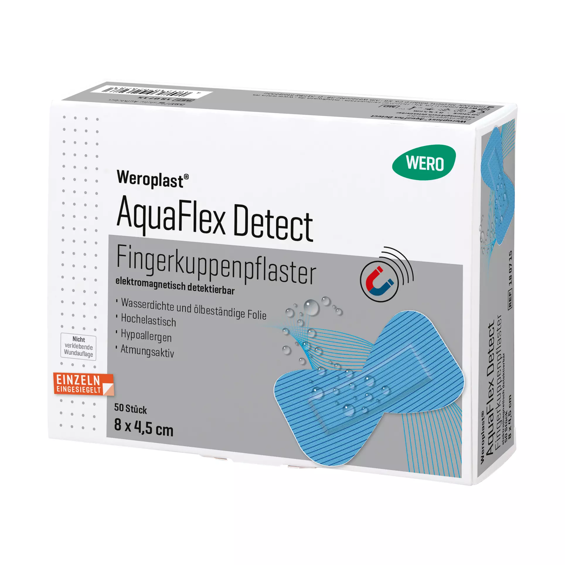 Fingerkuppenpflaster Weroplast® AquaFlex Detect, 50 Stk