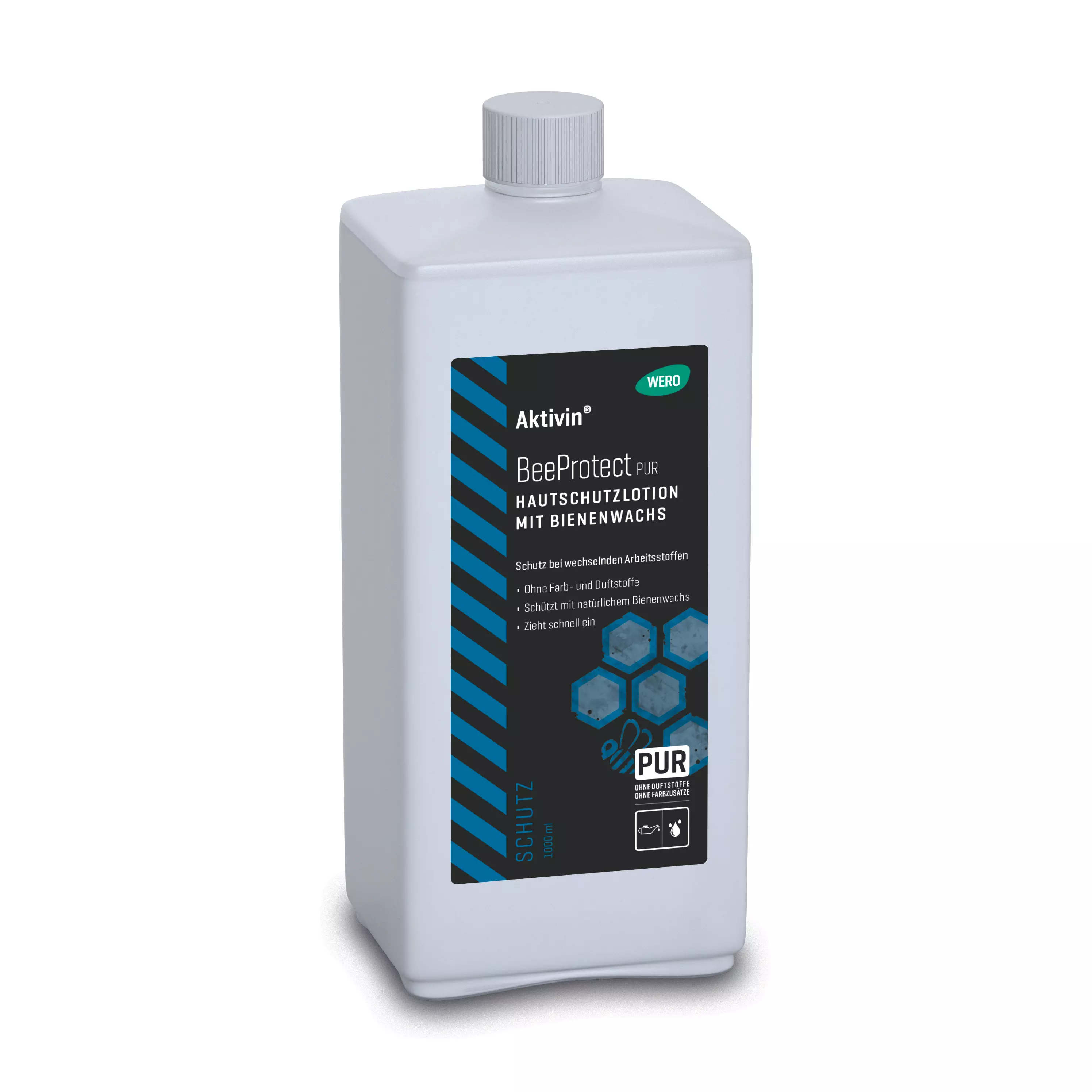 Hautschutzlotion Aktivin® BeeProtect PUR - Euroflasche, 1.000 ml