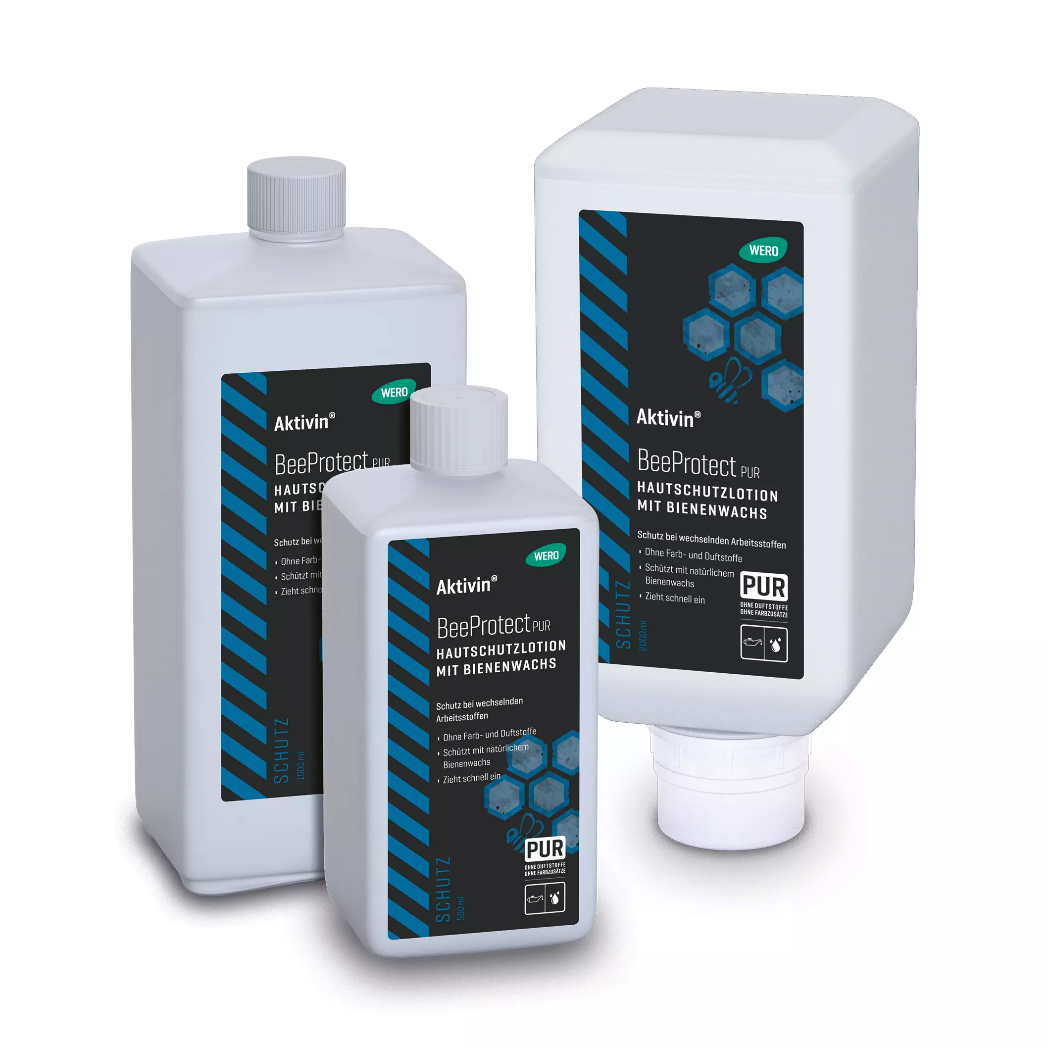 Hautschutzlotion Aktivin® BeeProtect PUR - Euroflasche, 500 ml