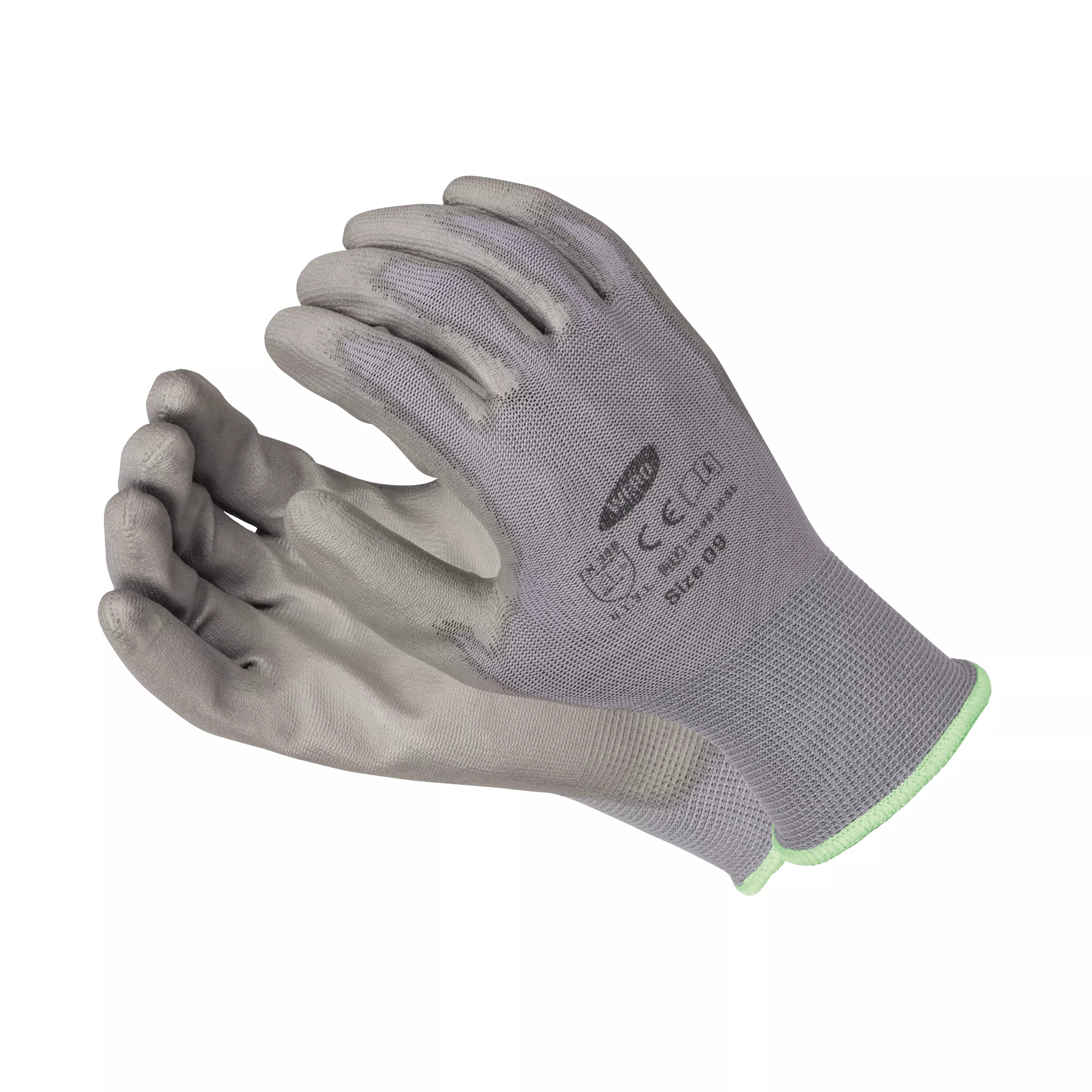Fine knit glove WERO Allrounder, 12 pairs - Grey, 6