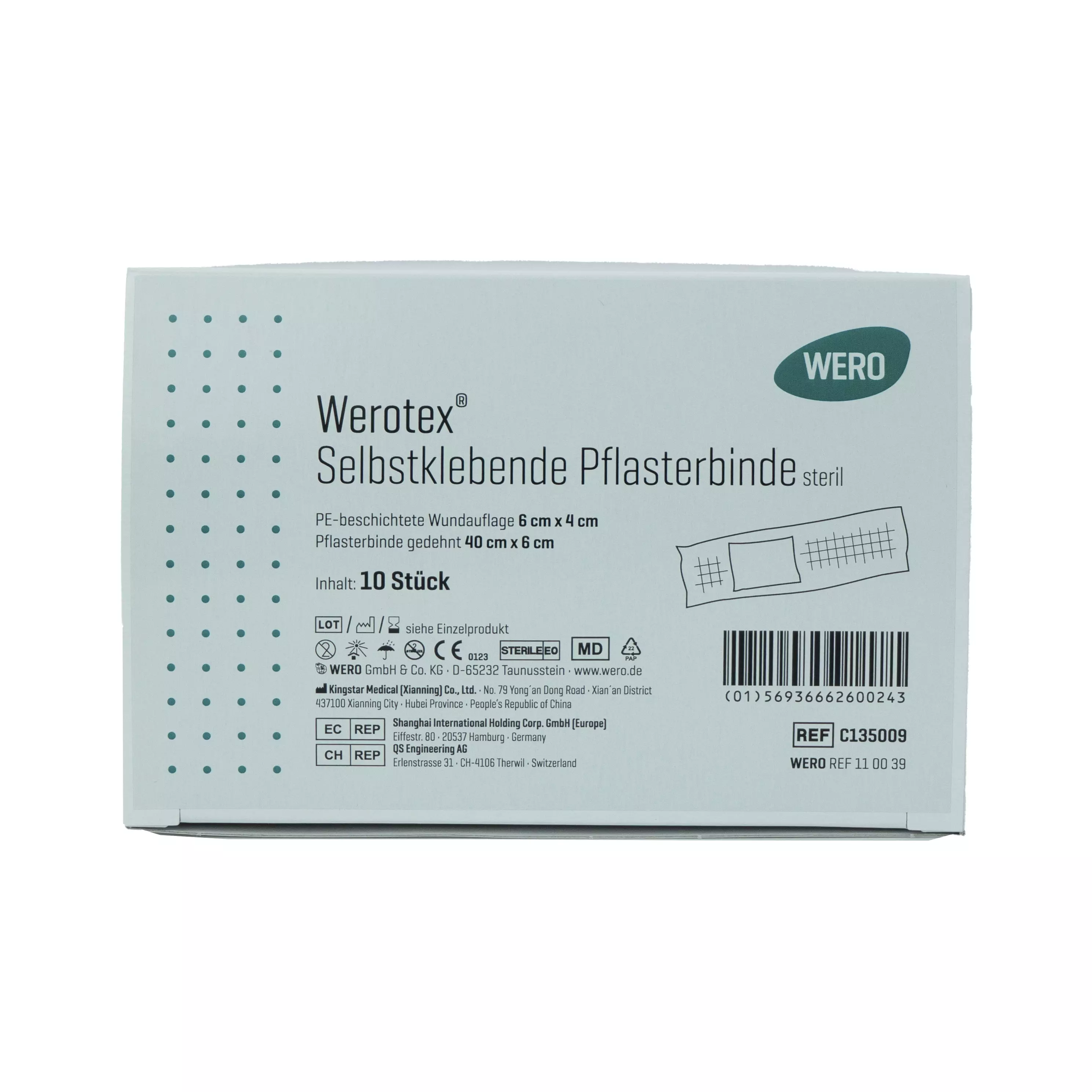 Werotex® selbstklebende Pflasterbinde, steril - 10 Stk