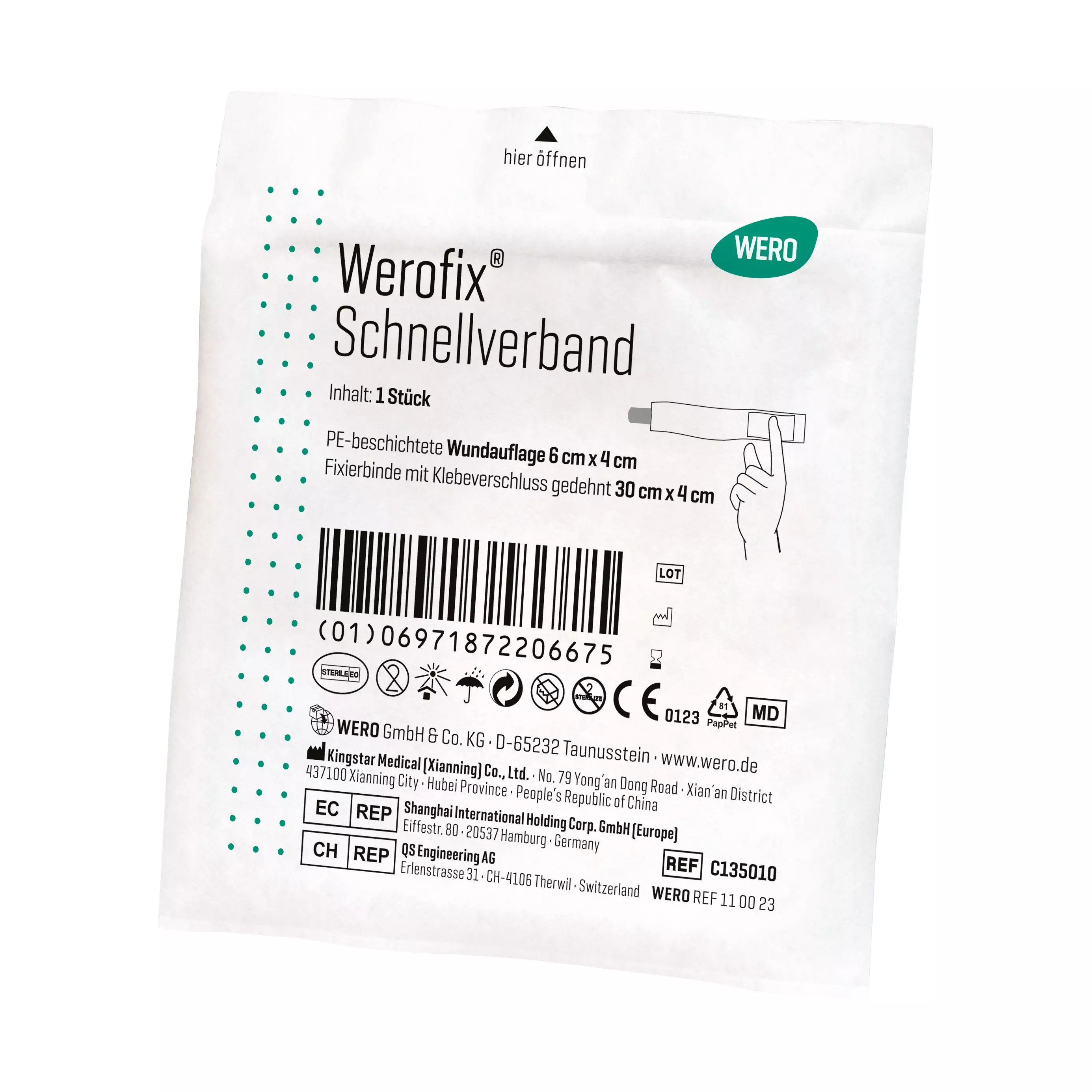 Werofix® Schnellverband, steril - 1 Stk