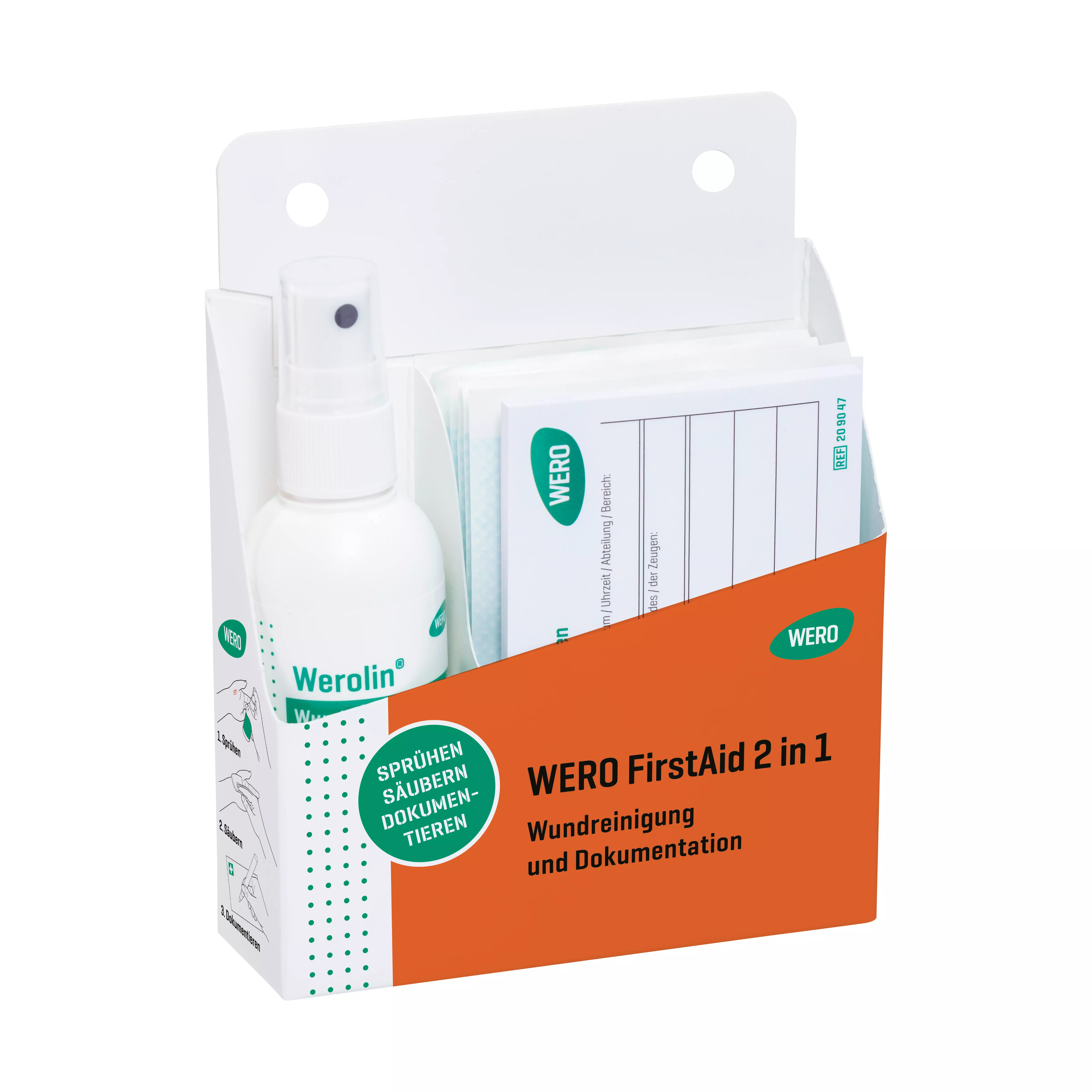 WERO FirstAid 2 in 1 - Wound cleansing and documentation