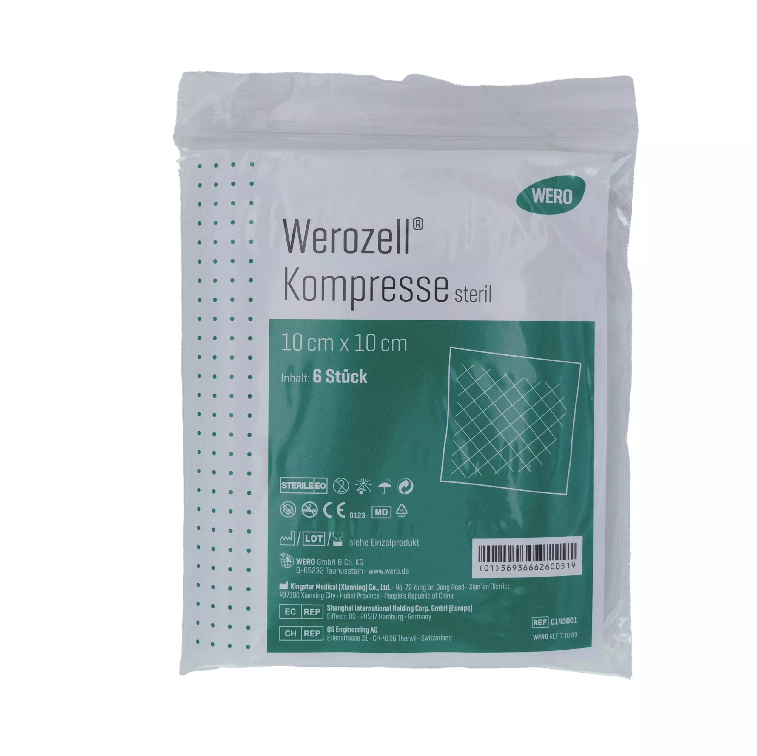 Werozell® Kompresse, steril - 6 Stk